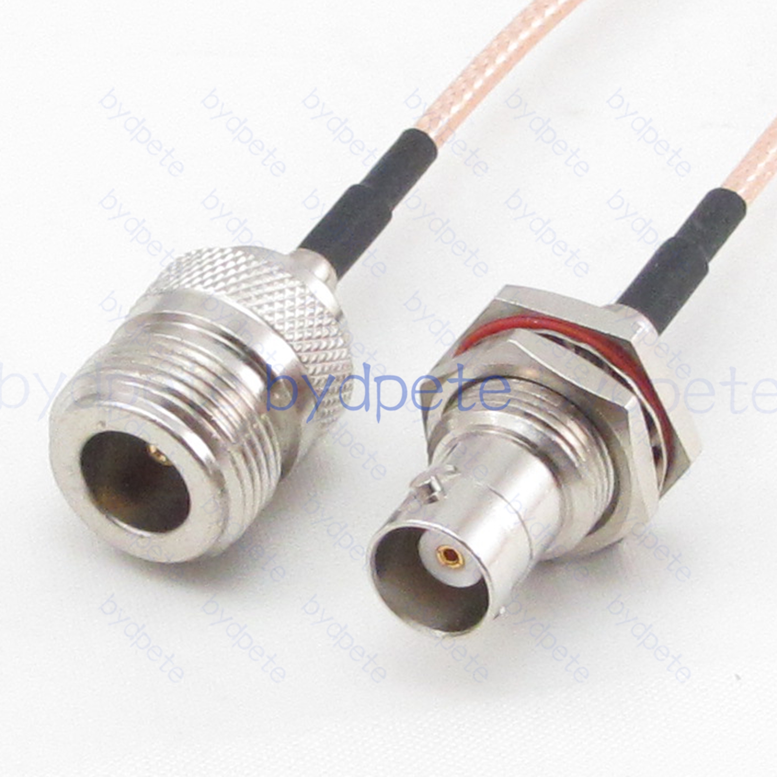 BPC036N316L2 N-Type Female jack to BNC Female Bulkhead Waterproof jack RG-316 Coaxial Cable N-Type Cable RG316 Assembly Coax Pigtial Jumper