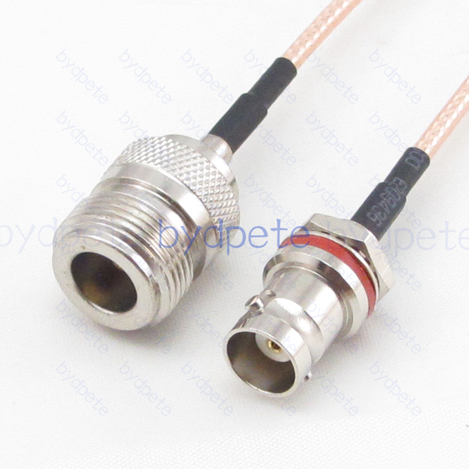 BPC036N316M2 N-Type Female jack to BNC Female Behind Nut jack RG-316 Coaxial Cable N-Type Cable RG316 Assembly Coax Pigtial Jumper