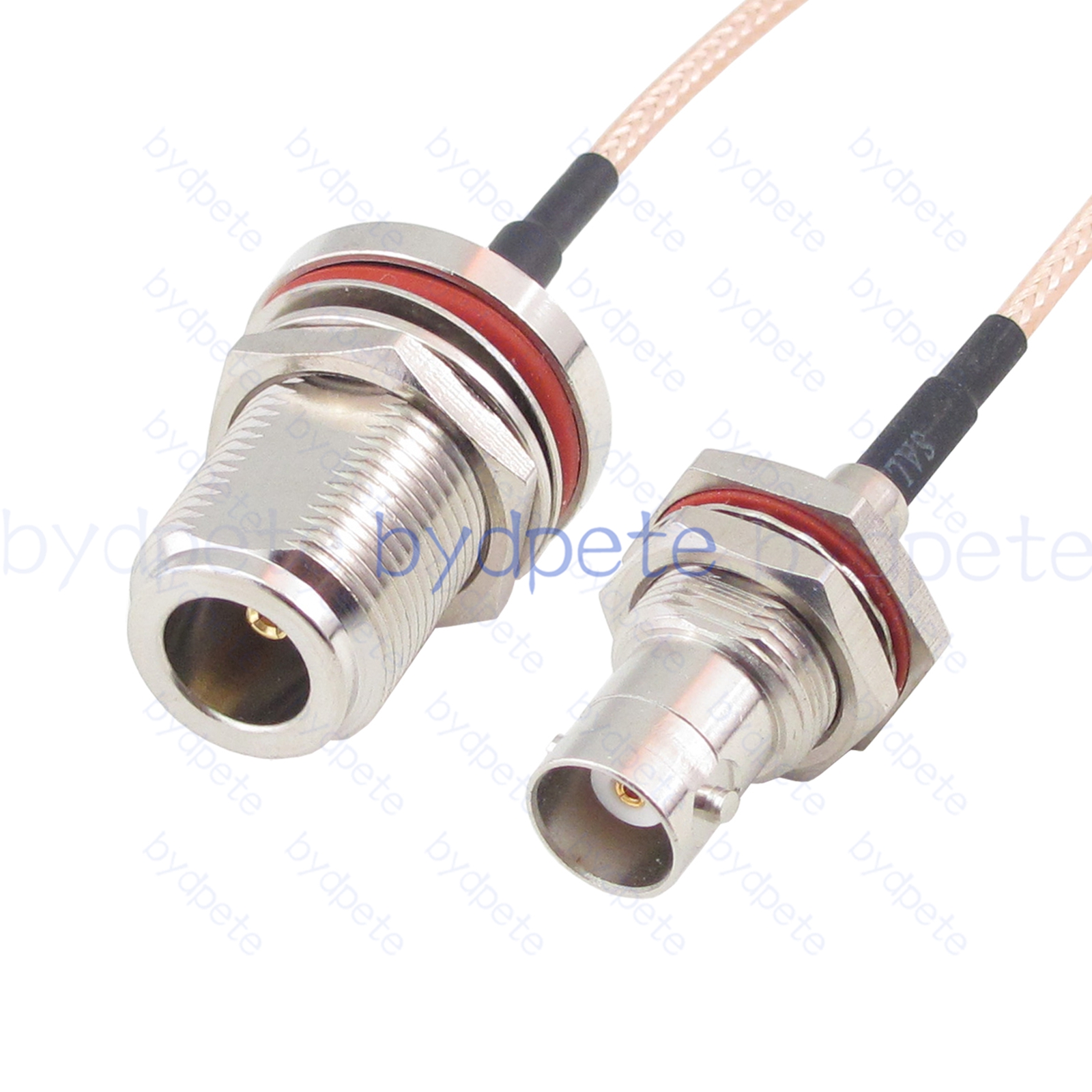 BPC036N316W1L2 N-Type Female Bulkhead Waterproof jack to BNC Female Bulkhead Waterproof jack RG-316 Coaxial Cable N-Type Cable RG316 Assembly Coax Pigtial Jumper