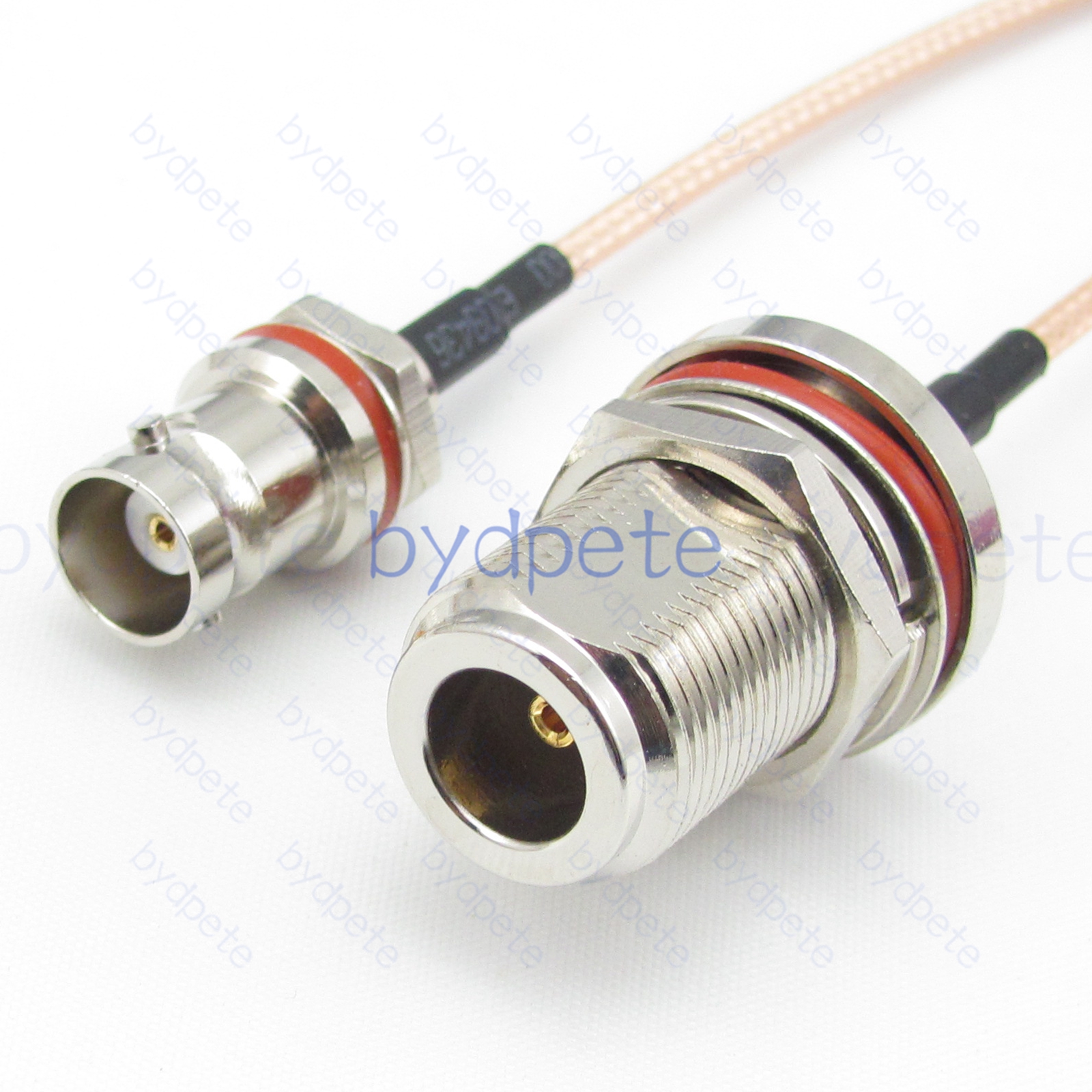 BPC036N316W1M2 N-Type Female Bulkhead Waterproof jack to BNC Female Behind Nut jack RG-316 Coaxial Cable N-Type Cable RG316 Assembly Coax Pigtial Jumper