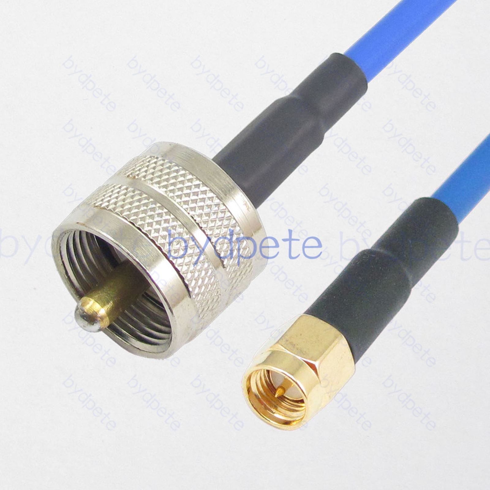 BPC041UHF402B UHF Male PL259 Plug to SMA Male RG-402 Coaxial Cable UHF Cable RG402B Assembly Coax Semi Rigid Flexible Low Loss Cable
