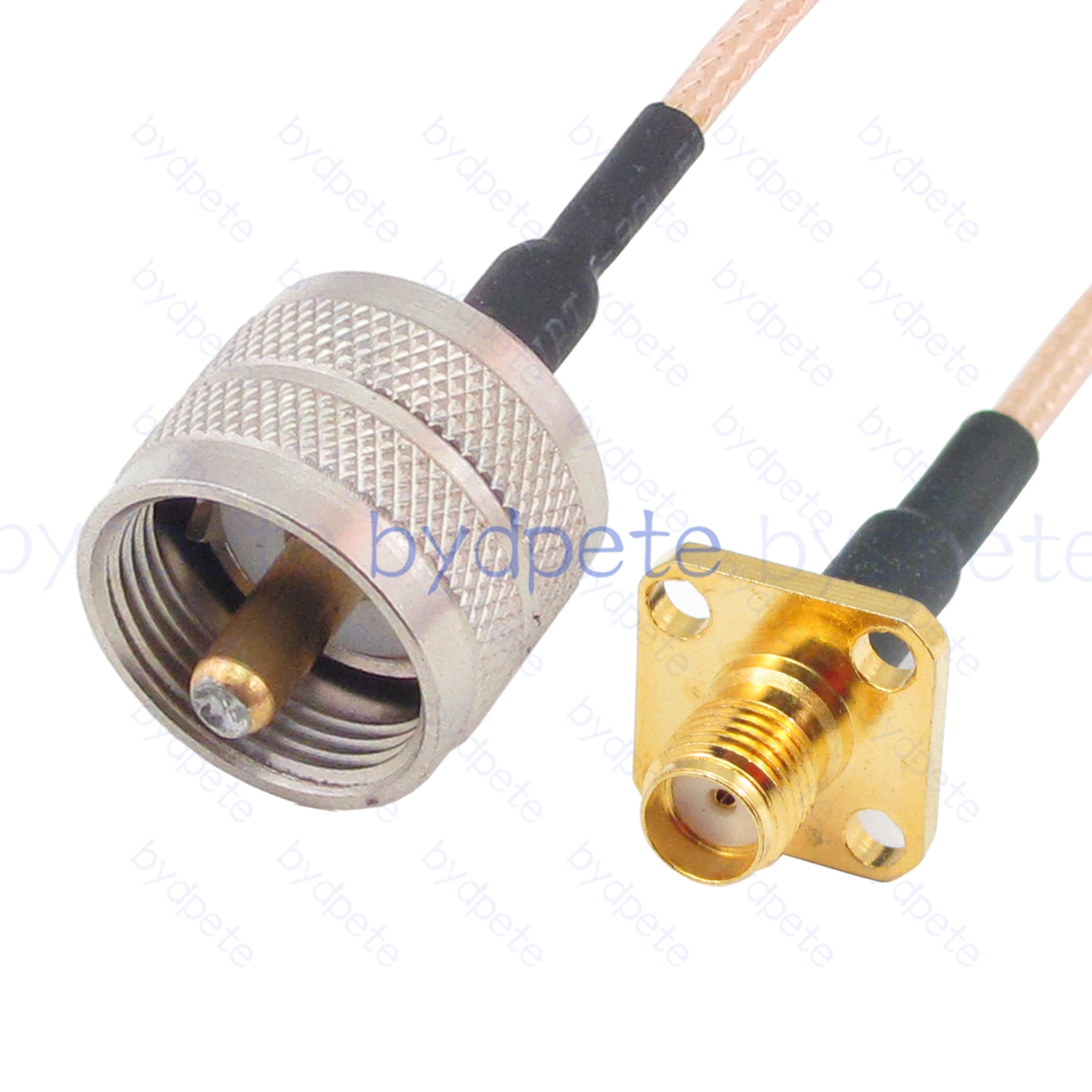 BPC042UHF316H4 UHF Male PL259 Plug to SMA Female 4holes panel jack RG-316 Coaxial Cable UHF Cable RG316 Assembly Coax Pigtial Jumper