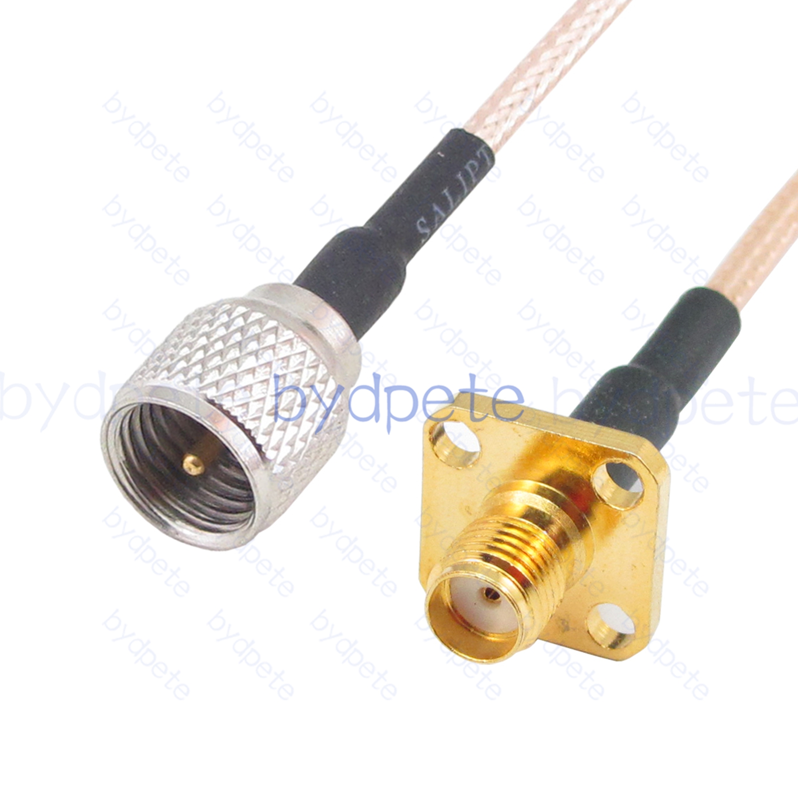 BPC042UHF316M1H4 Mini UHF Male PL259 Plug to SMA Female 4holes panel jack RG-316 Coaxial Cable UHF Cable RG316 Assembly Coax Pigtial Jumper