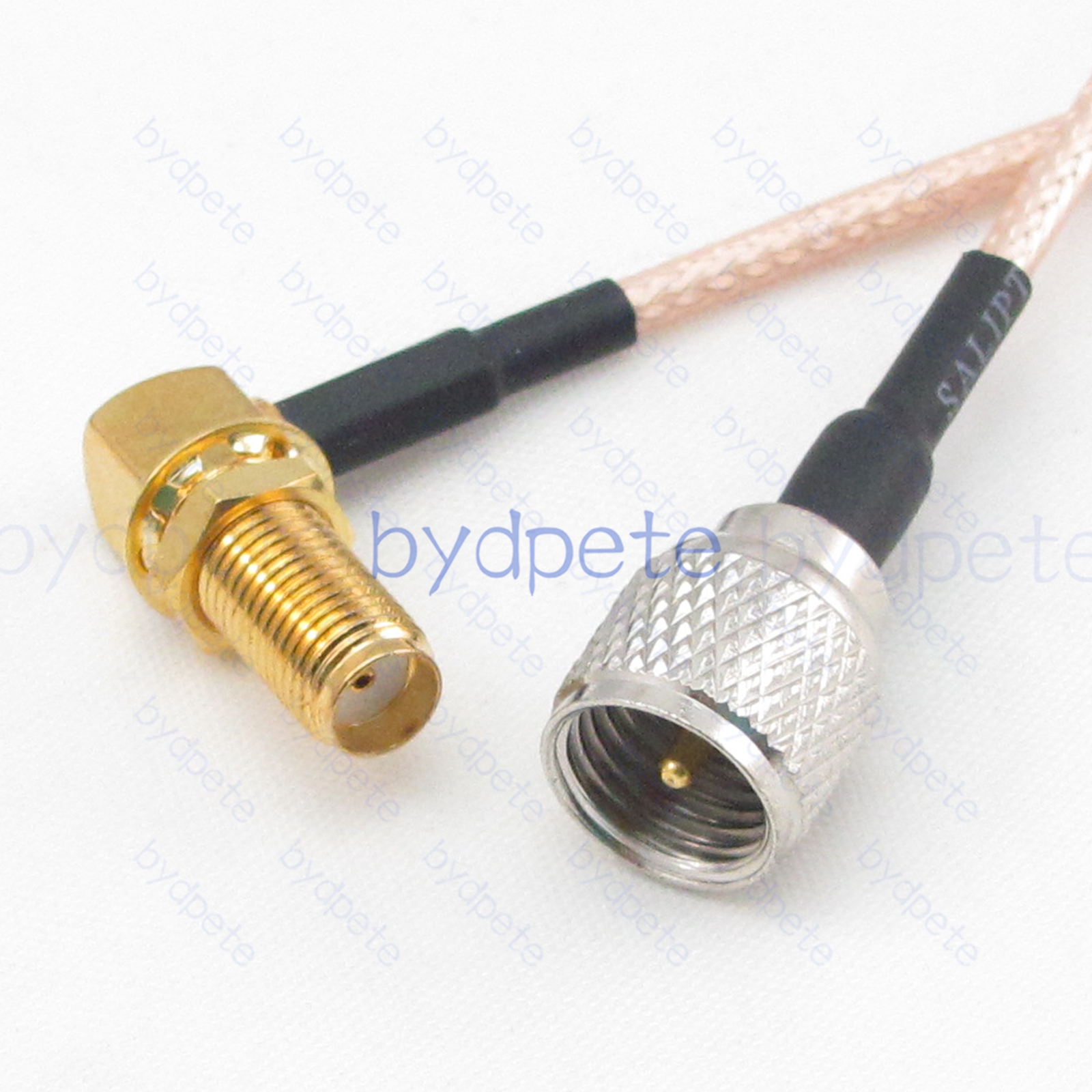 BPC042UHF316M1R2 Mini UHF Male PL259 Plug to SMA Female Right Angle 90Degree jack RG-316 Coaxial Cable UHF Cable RG316 Assembly Coax Pigtial Jumper
