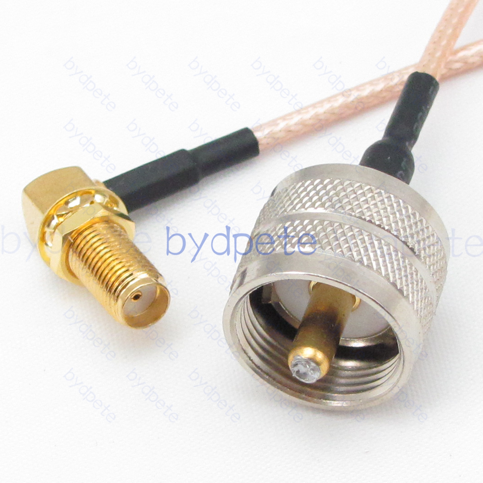 BPC042UHF316R2 UHF Male PL259 Plug to SMA Female Right Angle 90Degree jack RG-316 Coaxial Cable UHF Cable RG316 Assembly Coax Pigtial Jumper