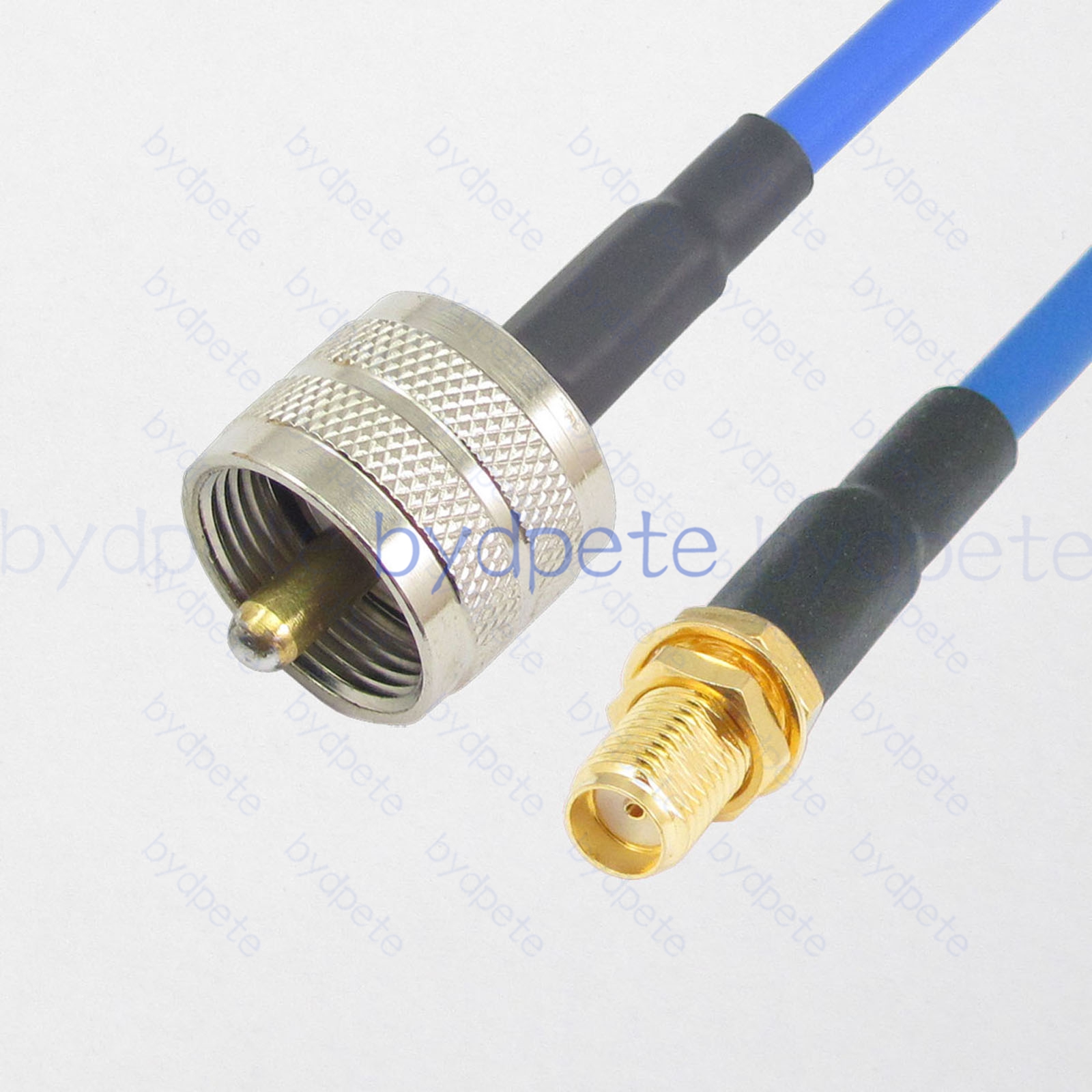 BPC042UHF402B UHF Male PL259 Plug to SMA Female Jack RG-402 Coaxial Cable UHF Cable RG402B Assembly Coax Semi Rigid Flexible Low Loss Cable