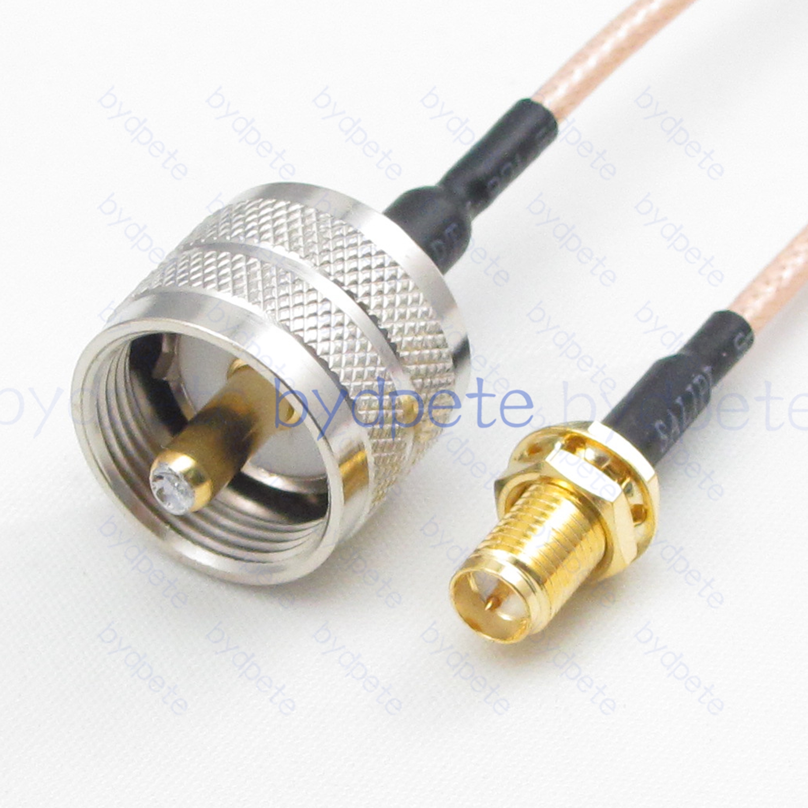 BPC044UHF316 UHF Male PL259 Plug to RPSMA Female Reverse Polarity jack RG-316 Coaxial Cable UHF Cable RG316 Assembly Coax Pigtial Jumper