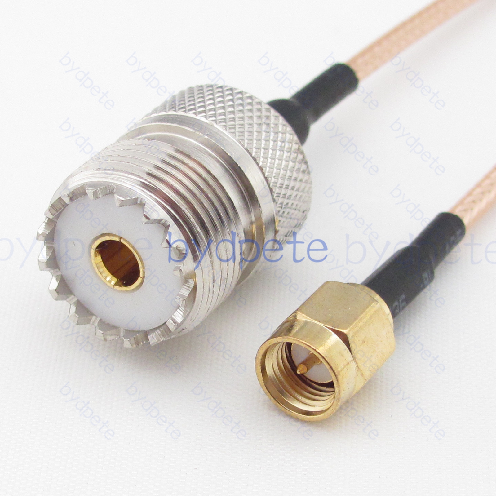 BPC045UHF316 UHF Female SO239 Jack to SMA Male RG-316 Coaxial Cable UHF Cable RG316 Assembly Coax Pigtial Jumper