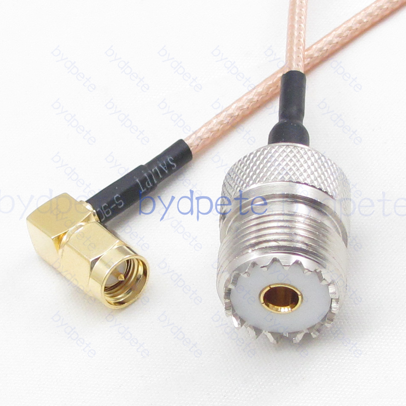 BPC045UHF316R2 UHF Female SO239 Jack to SMA Male Right Angle 90Degree RG-316 Coaxial Cable UHF Cable RG316 Assembly Coax Pigtial Jumper
