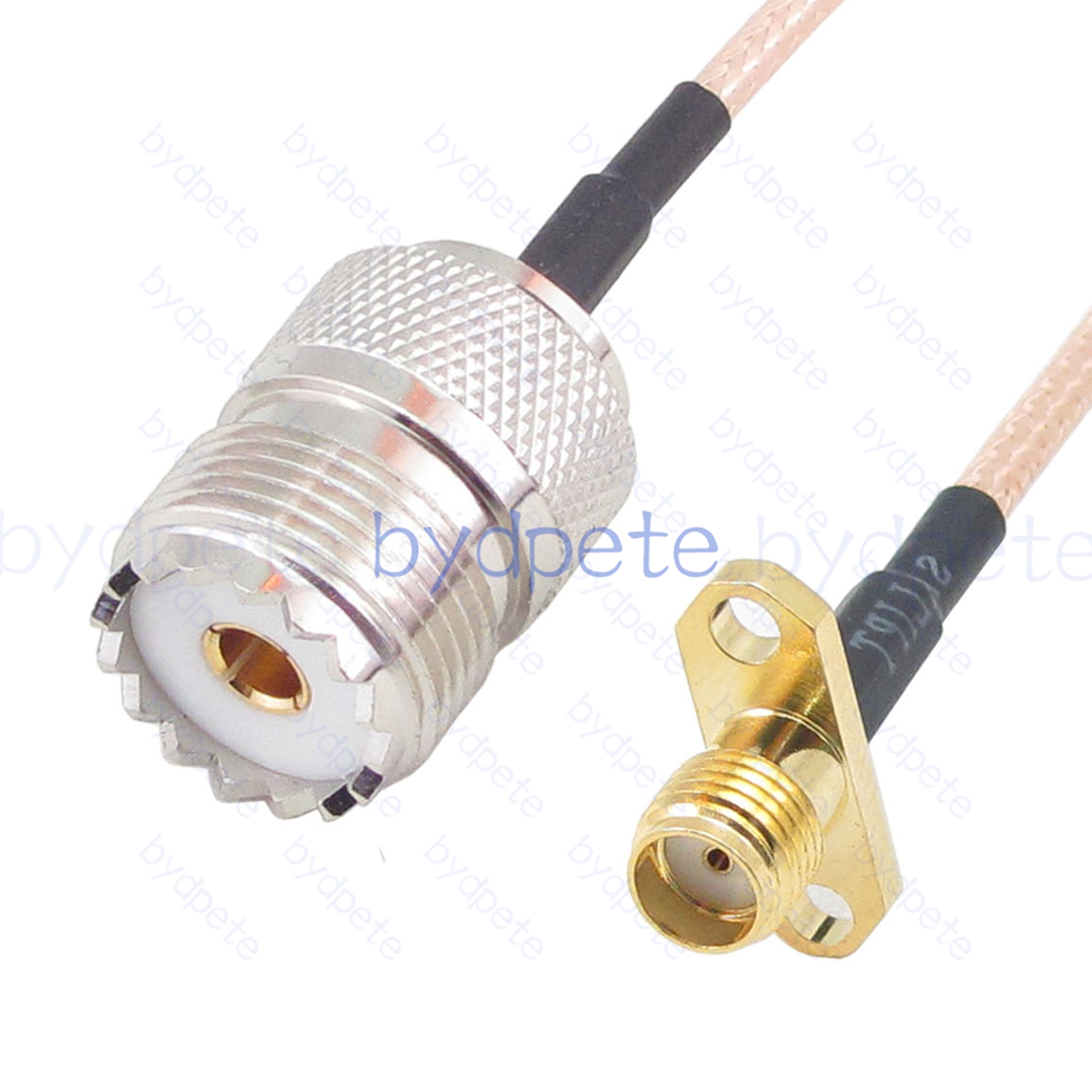 BPC046UHF316H2 UHF Female SO239 Jack to SMA Female 2holes panel RG-316 Coaxial Cable UHF Cable RG316 Assembly Coax Pigtial Jumper