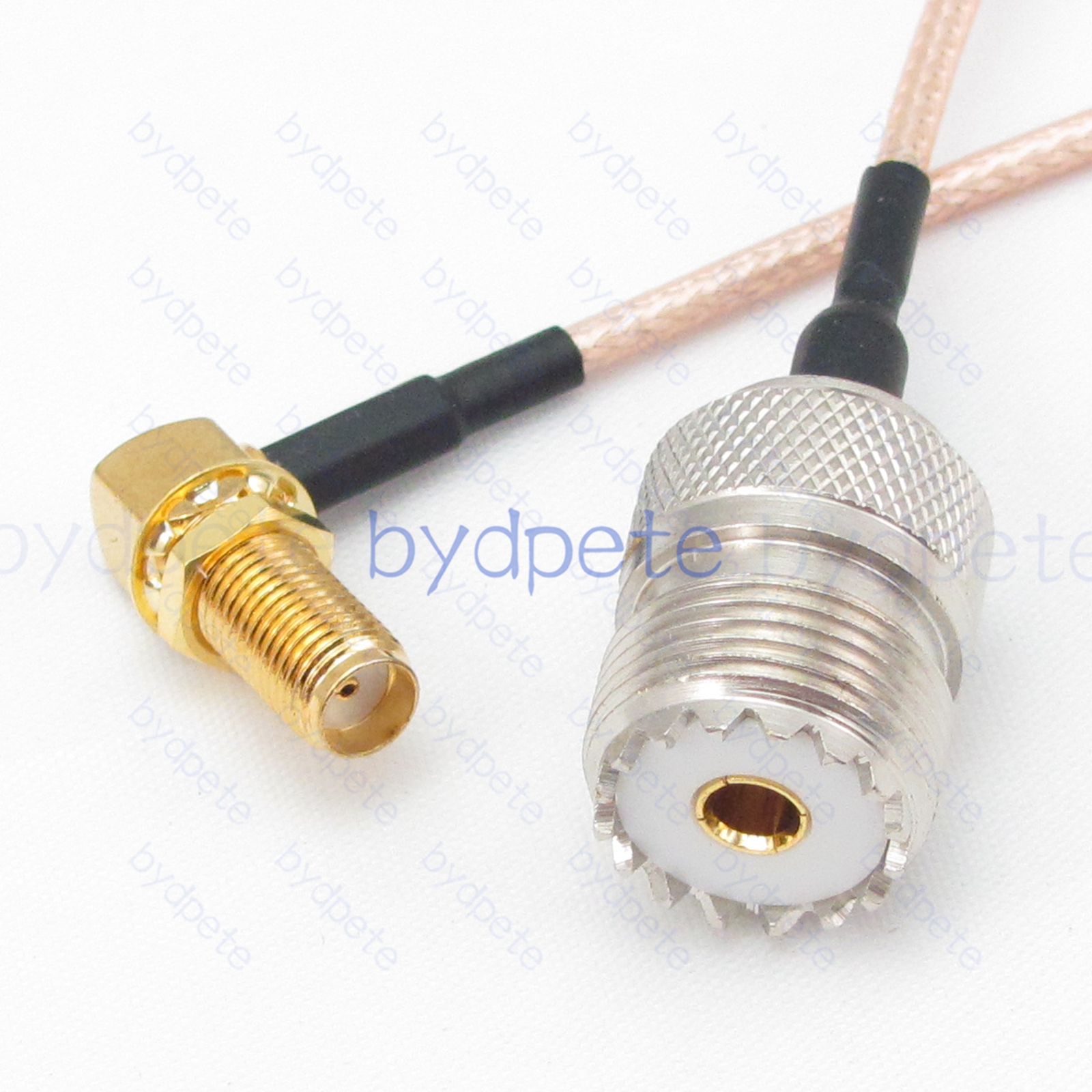 BPC046UHF316R2 UHF Female SO239 Jack to SMA Female Right Angle 90Degree RG-316 Coaxial Cable UHF Cable RG316 Assembly Coax Pigtial Jumper