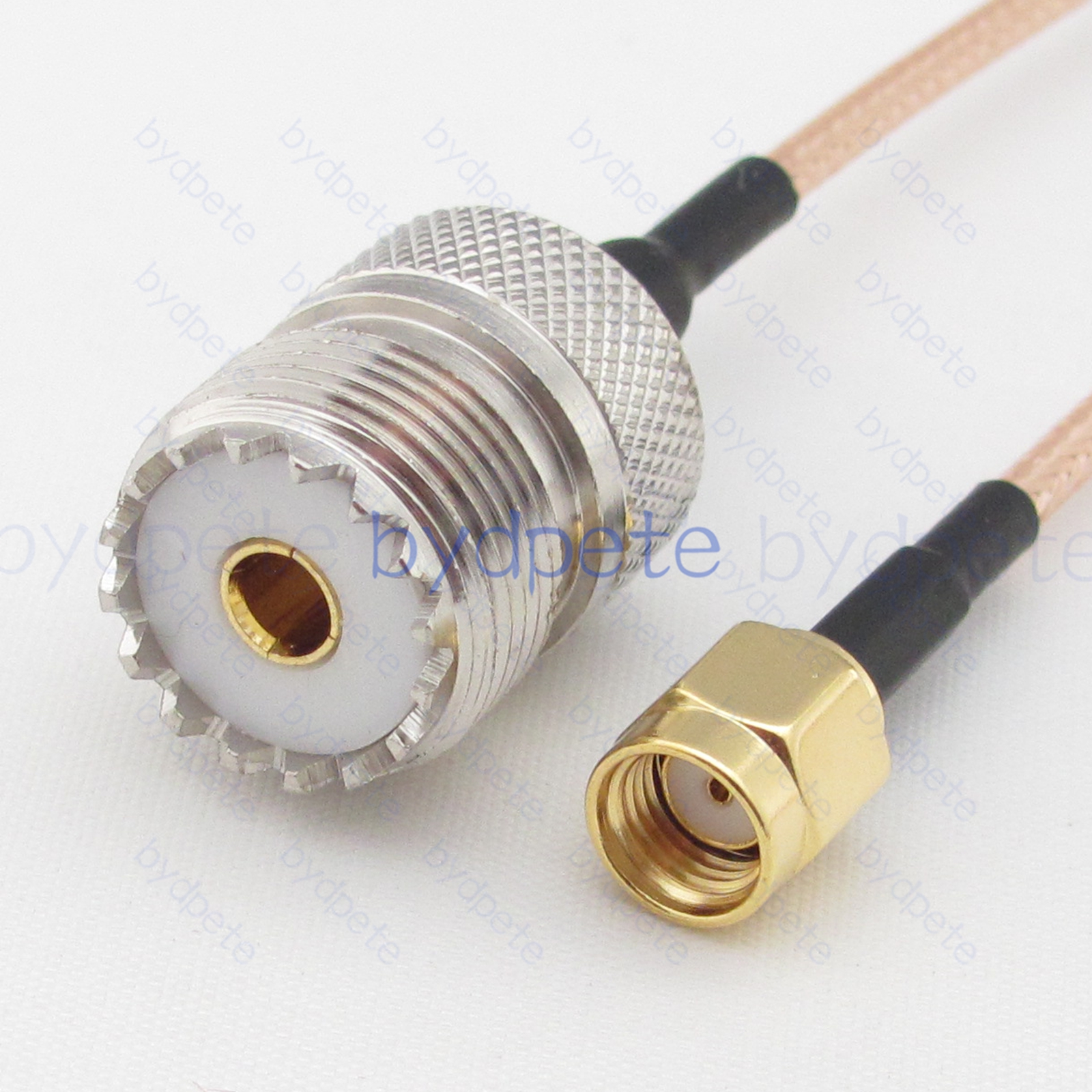 BPC047UHF316 UHF Female SO239 Jack to RPSMA Male Reverse Polarity RG-316 Coaxial Cable UHF Cable RG316 Assembly Coax Pigtial Jumper