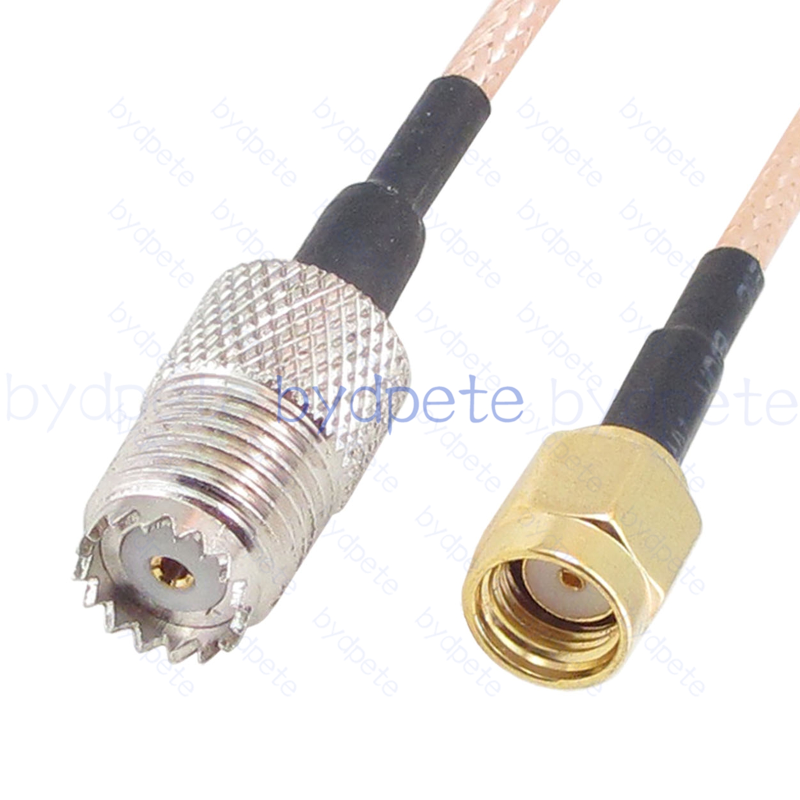 BPC047UHF316M1 Mini UHF Female SO239 Jack to RPSMA Male Reverse Polarity RG-316 Coaxial Cable UHF Cable RG316 Assembly Coax Pigtial Jumper