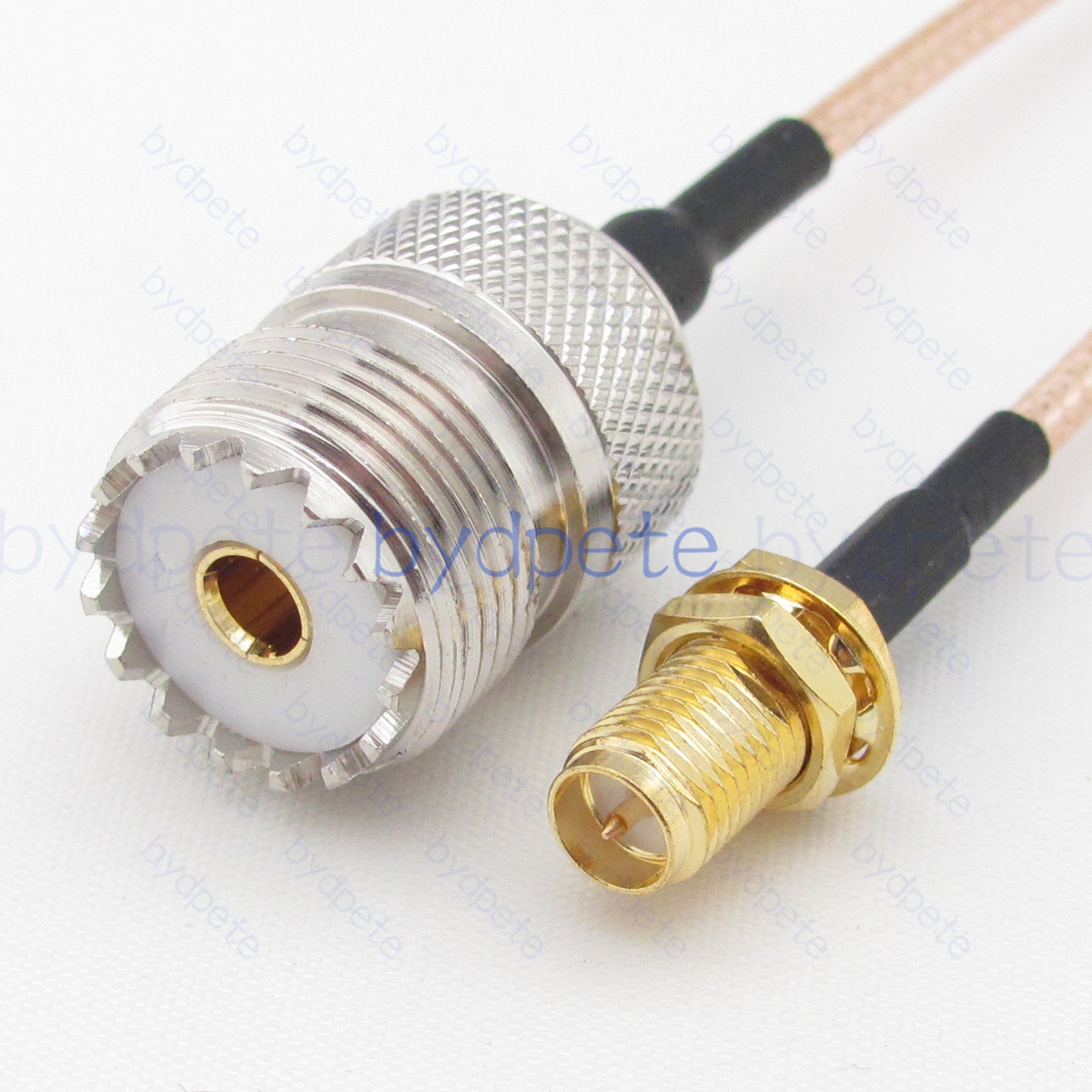 BPC048UHF316 UHF Female SO239 Jack to RPSMA Female Reverse Polarity RG-316 Coaxial Cable UHF Cable RG316 Assembly Coax Pigtial Jumper