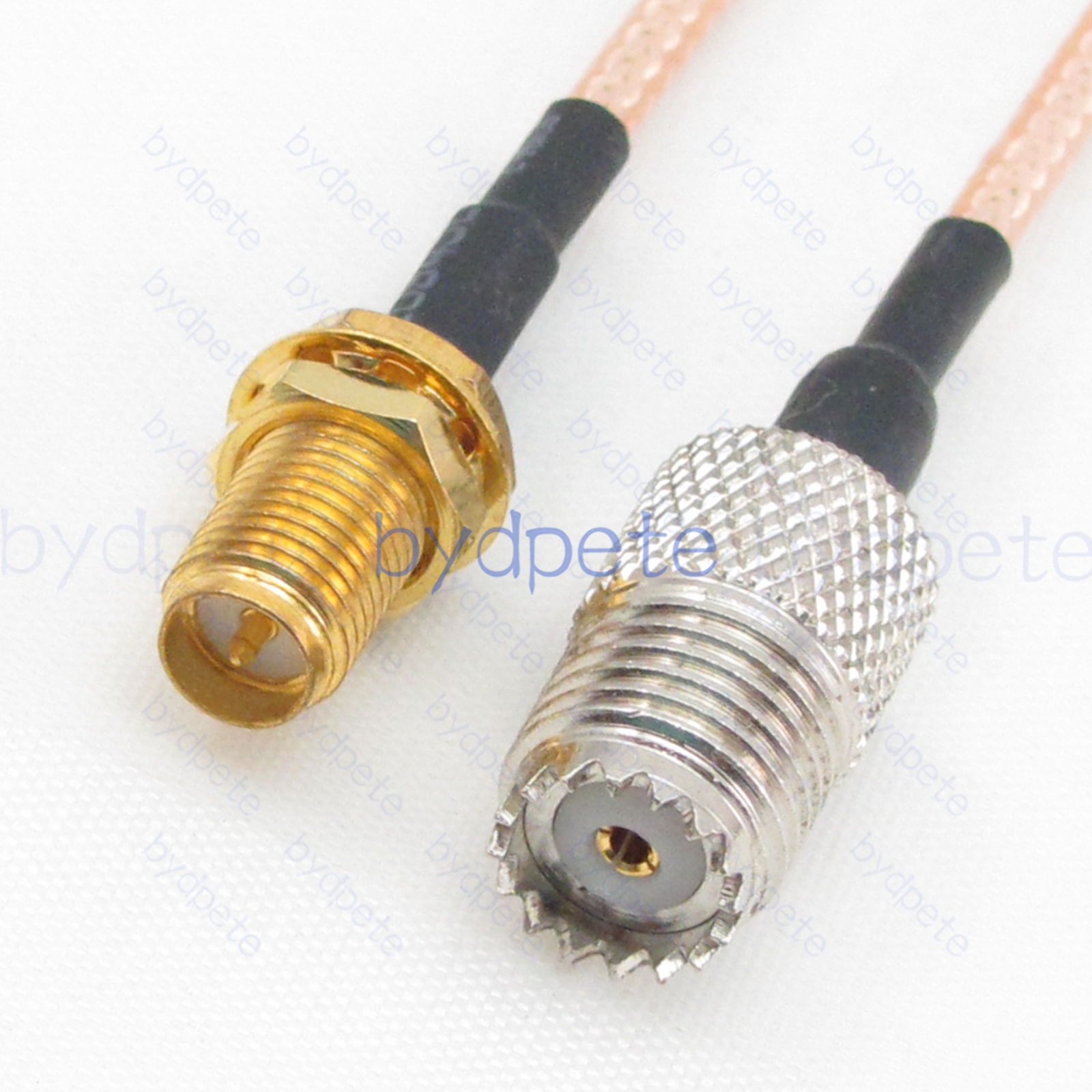 BPC048UHF316M1 Mini UHF Female SO239 Jack to RPSMA Female Reverse Polarity RG-316 Coaxial Cable UHF Cable RG316 Assembly Coax Pigtial Jumper