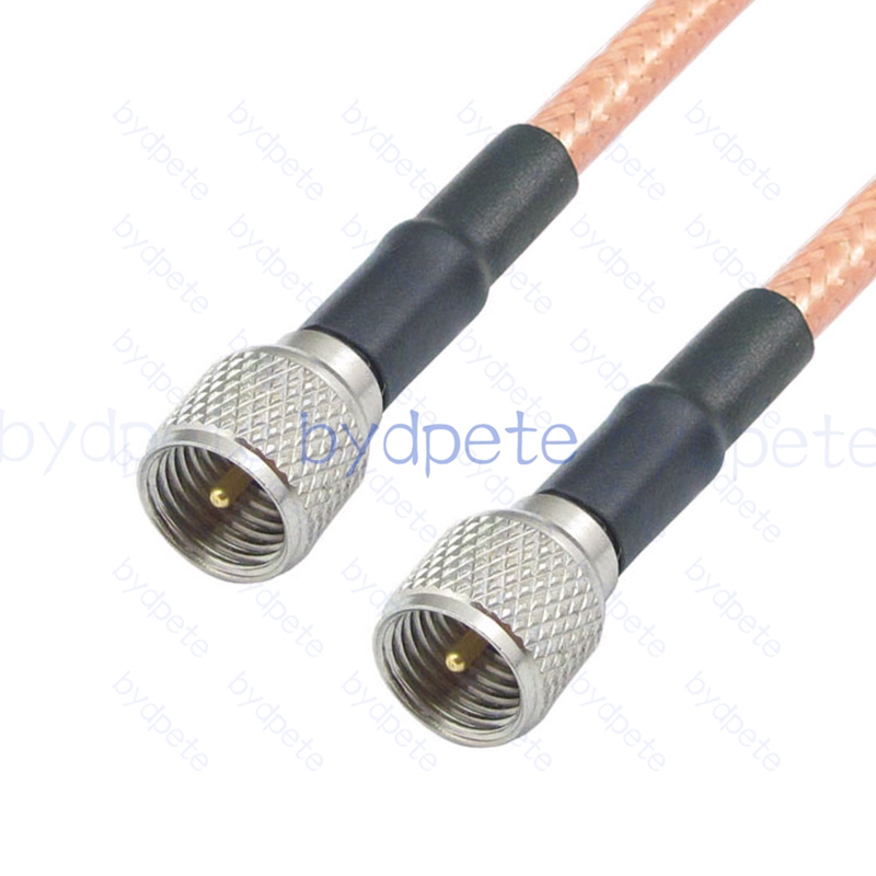 BPC049UHF142MM Mini UHF Male PL259 Plug to Mini UHF Male PL259 RG-142 Coaxial Cable UHF Cable RG142 Assembly Coax Pigtial Jumper