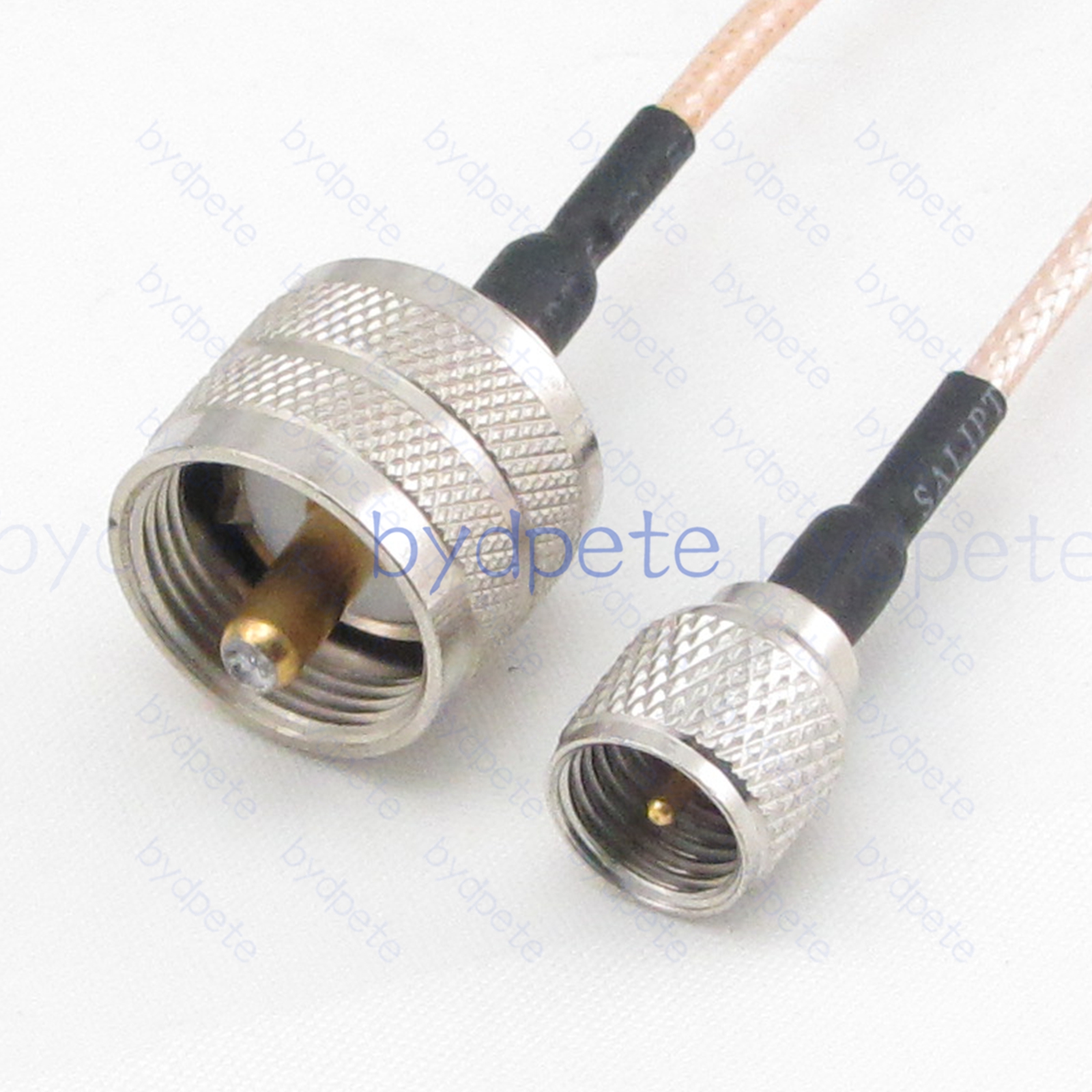 BPC049UHF316M1 Mini UHF Male PL259 Plug to UHF Male PL259 RG-316 Coaxial Cable UHF Cable RG316 Assembly Coax Pigtial Jumper