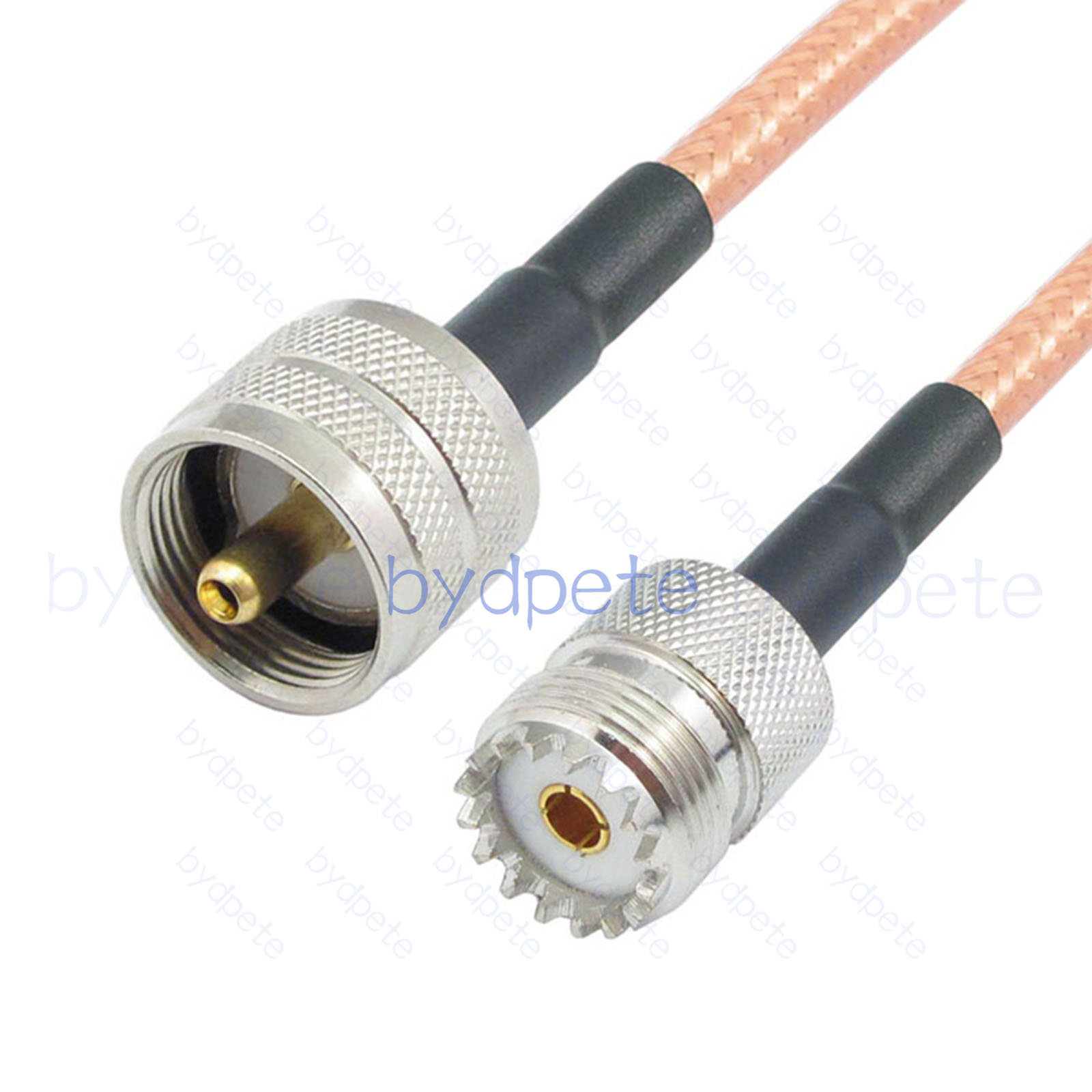 BPC050UHF142 UHF Male PL259 Plug to UHF Female SO239 RG-142 Coaxial Cable UHF Cable RG142 Assembly Coax Pigtial Jumper