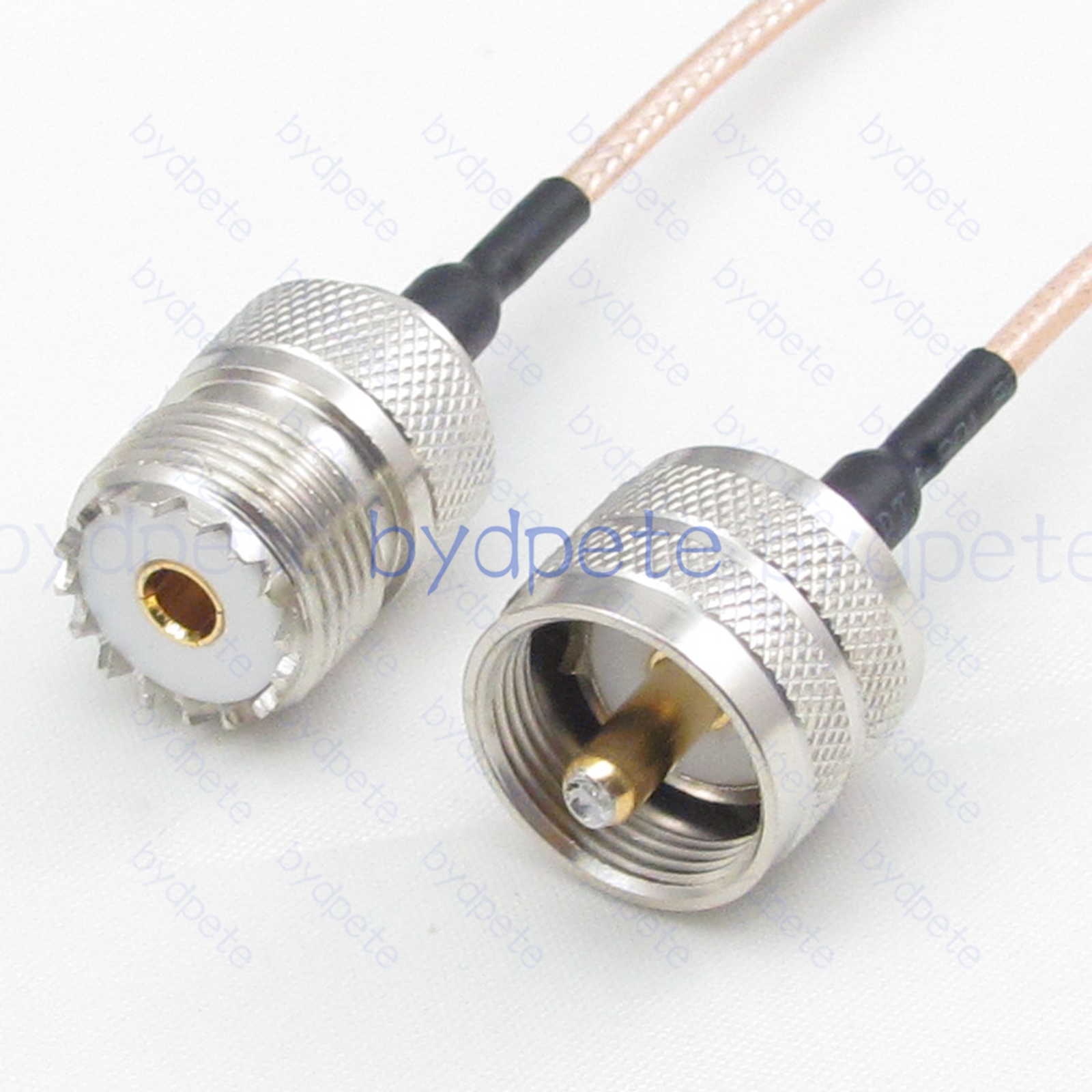 BPC050UHF316 UHF Male PL259 Plug to UHF Female SO239 RG-316 Coaxial Cable UHF Cable RG316 Assembly Coax Pigtial Jumper