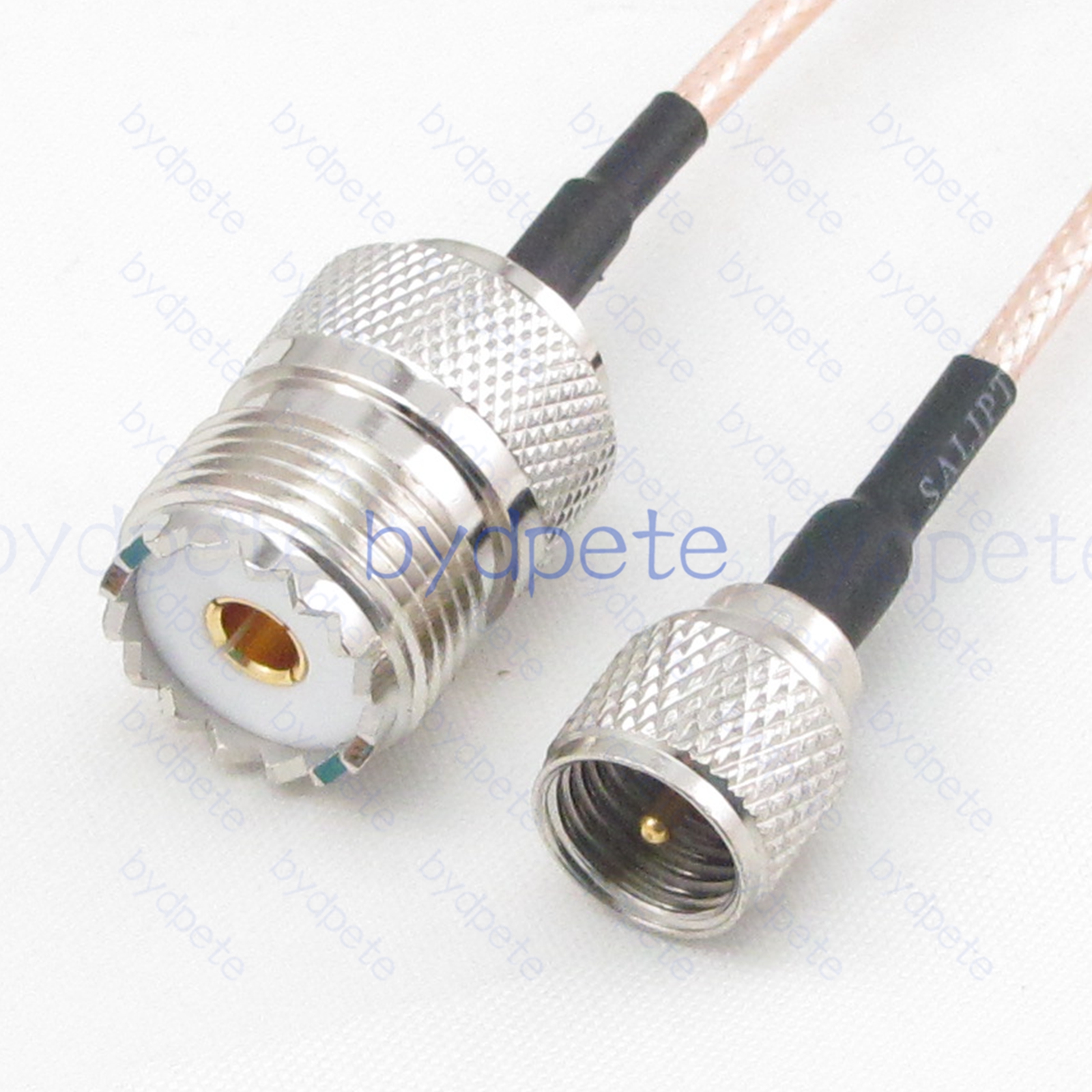 BPC050UHF316M1 Mini UHF Male PL259 Plug to UHF Female SO239 RG-316 Coaxial Cable UHF Cable RG316 Assembly Coax Pigtial Jumper