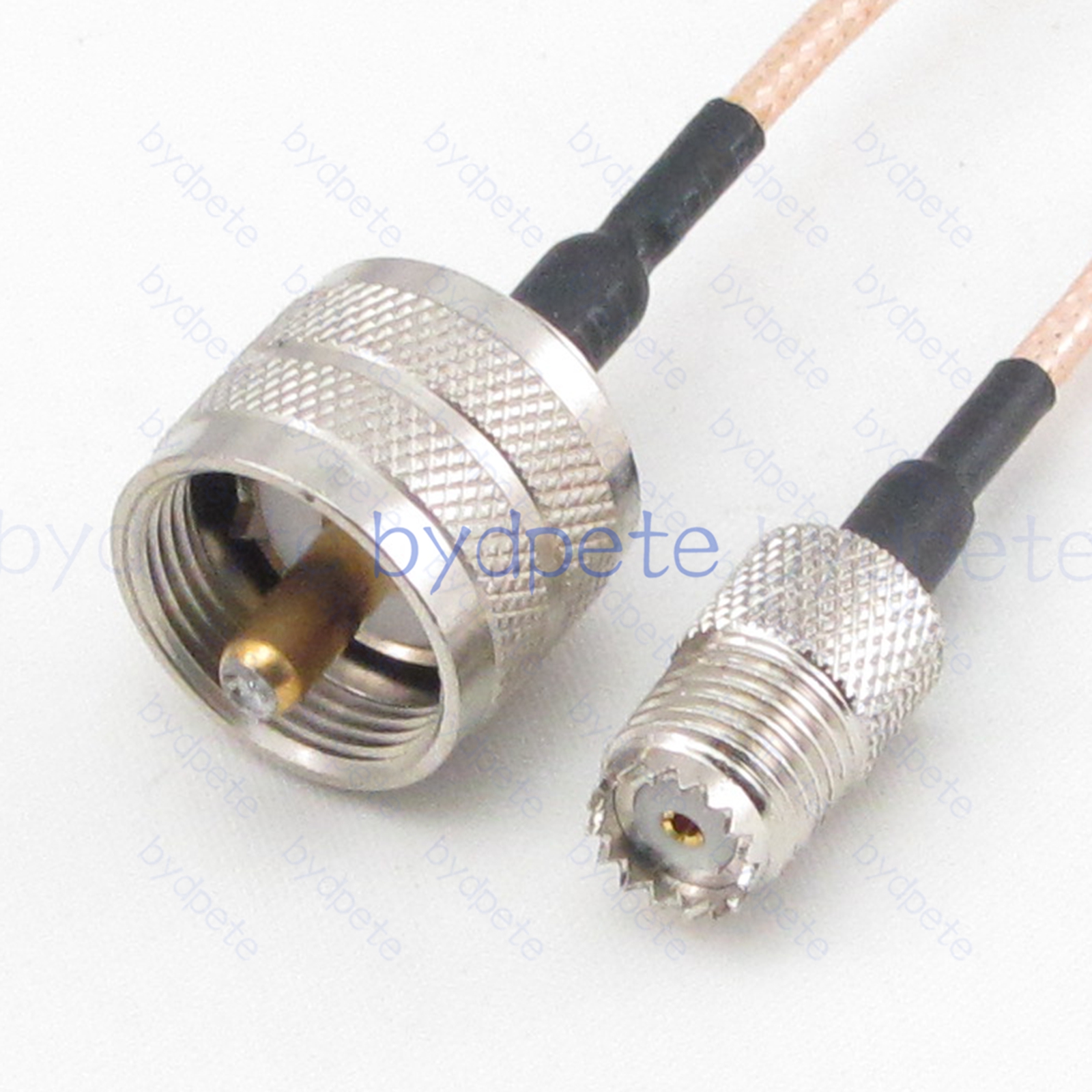 BPC050UHF316M2 UHF Male PL259 Plug to Mini UHF Female SO239 RG-316 Coaxial Cable UHF Cable RG316 Assembly Coax Pigtial Jumper