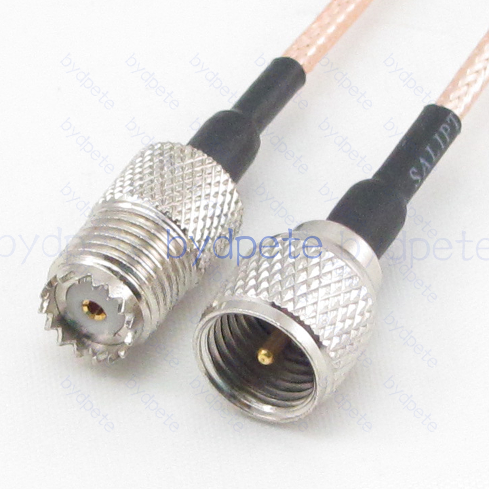 BPC050UHF316MM Mini UHF Male PL259 Plug to Mini UHF Female SO239 RG-316 Coaxial Cable UHF Cable RG316 Assembly Coax Pigtial Jumper