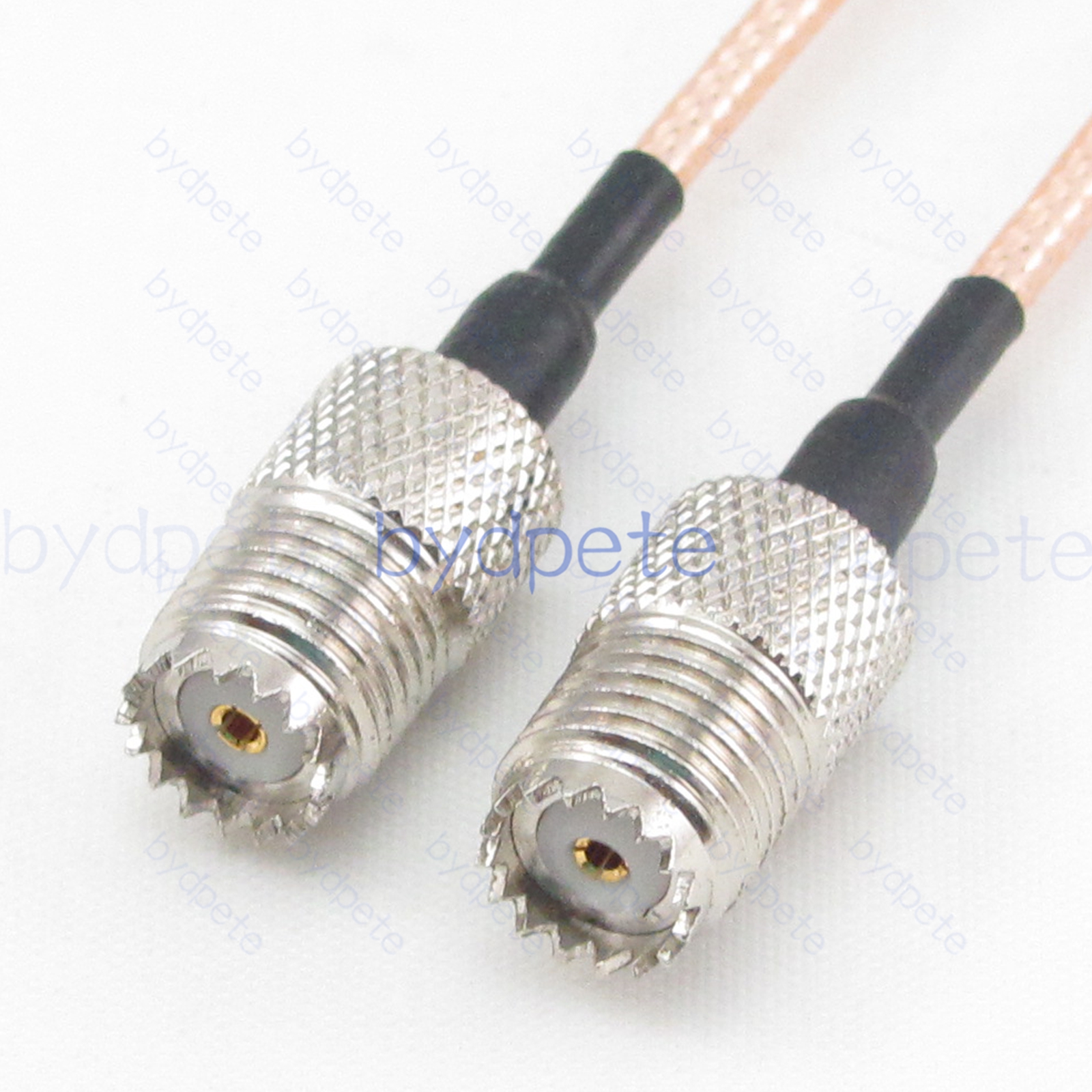 BPC051UHF316MM Mini UHF Female SO239 Jack to Mini UHF Female SO239 RG-316 Coaxial Cable UHF Cable RG316 Assembly Coax Pigtial Jumper