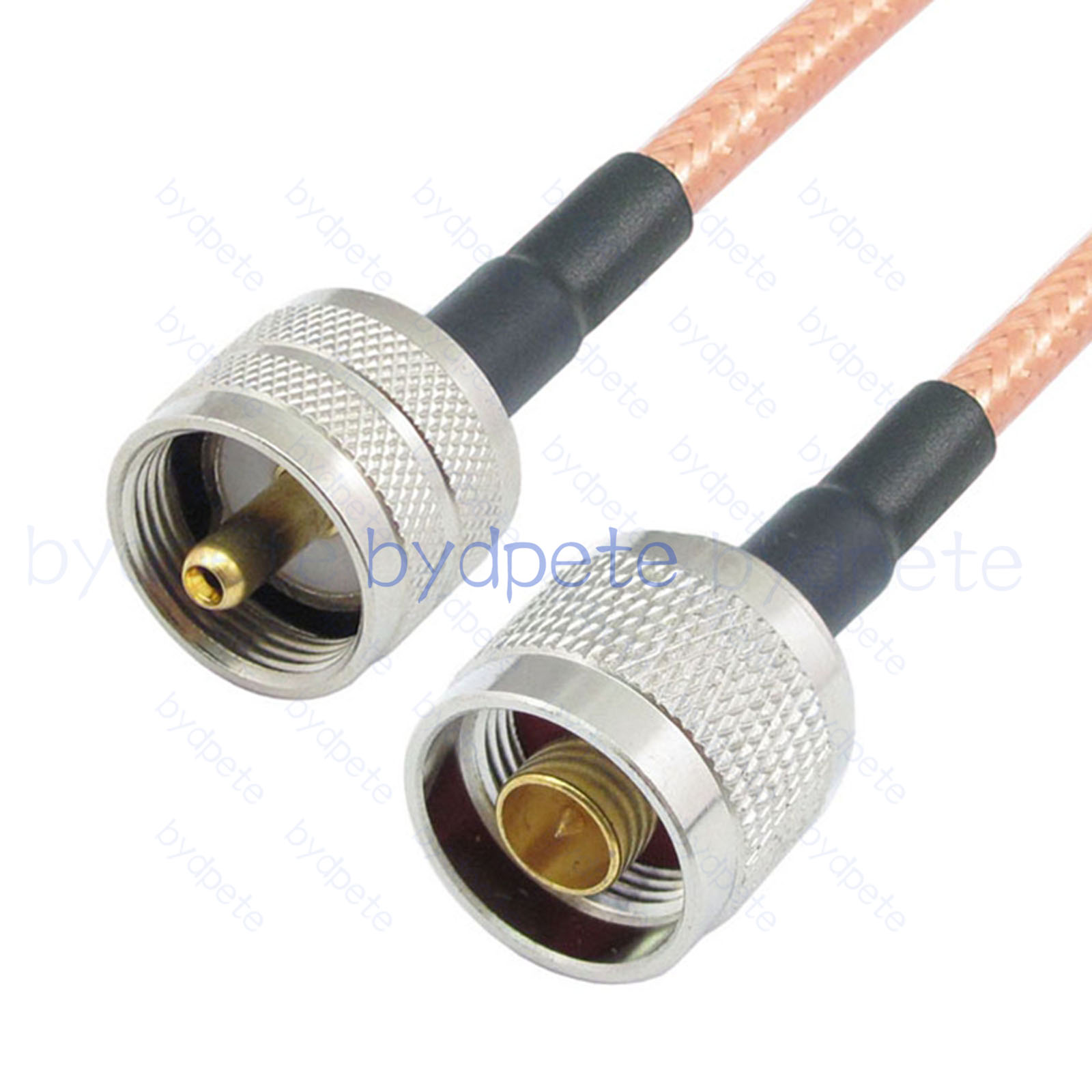 BPC052UHF142 UHF Male PL259 Plug to N-Type Male RG-142 Coaxial Cable UHF Cable RG142 Assembly Coax Pigtial Jumper