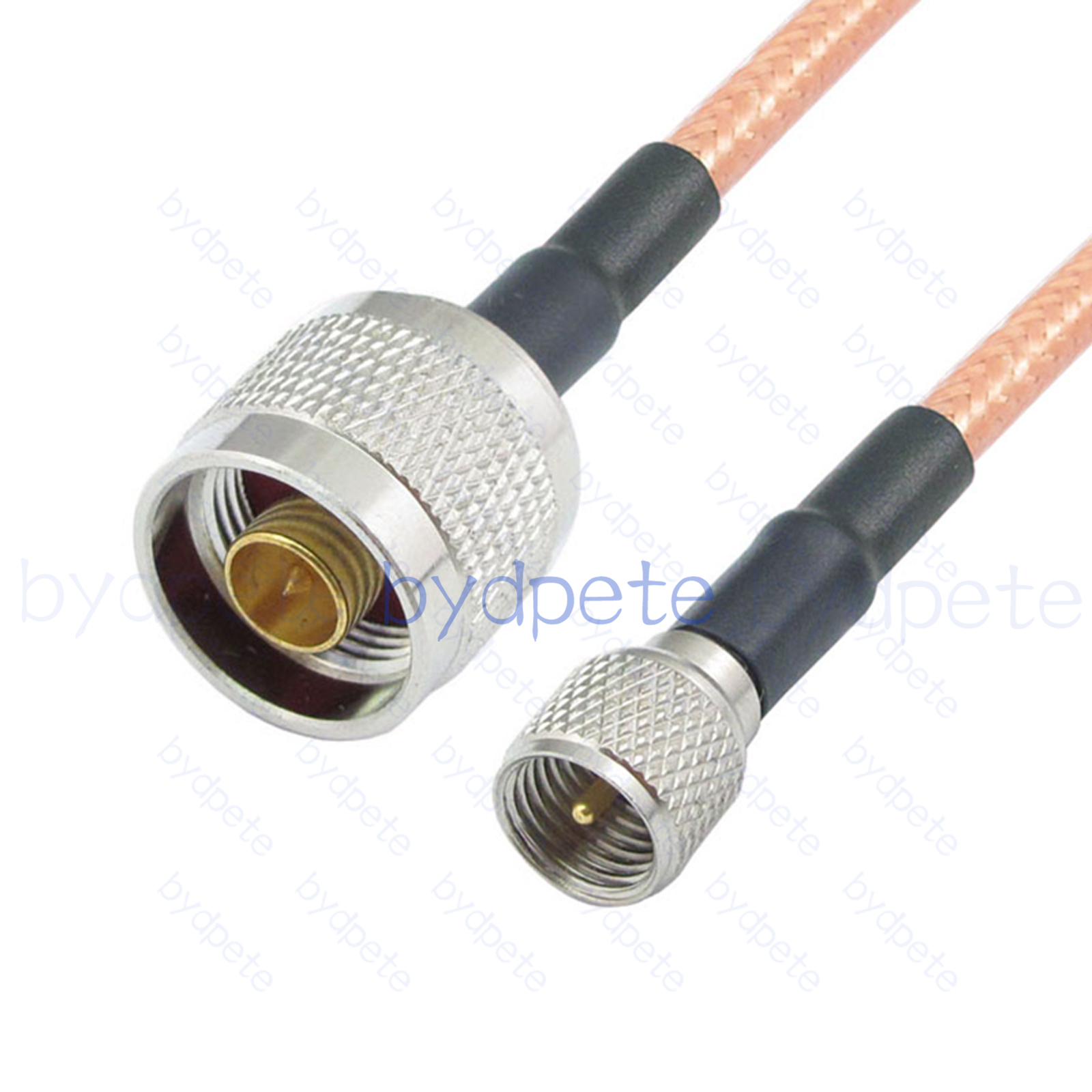 BPC052UHF142M1 Mini UHF Male PL259 Plug to N-Type Male RG-142 Coaxial Cable UHF Cable RG142 Assembly Coax Pigtial Jumper