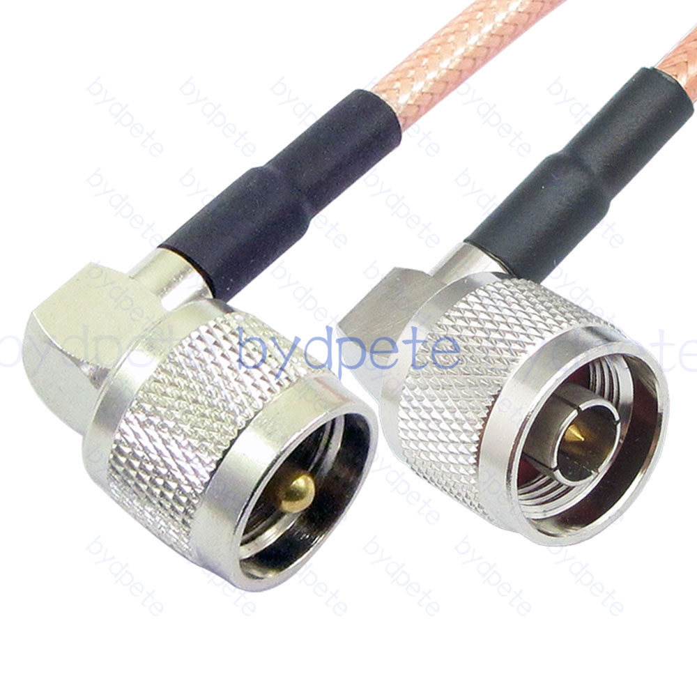 BPC052UHF142RR UHF Male Right Angle 90Degree PL259 Plug to N-Type Male Right Angle 90Degree RG-142 Coaxial Cable UHF Cable RG142 Assembly Coax Pigtial Jumper