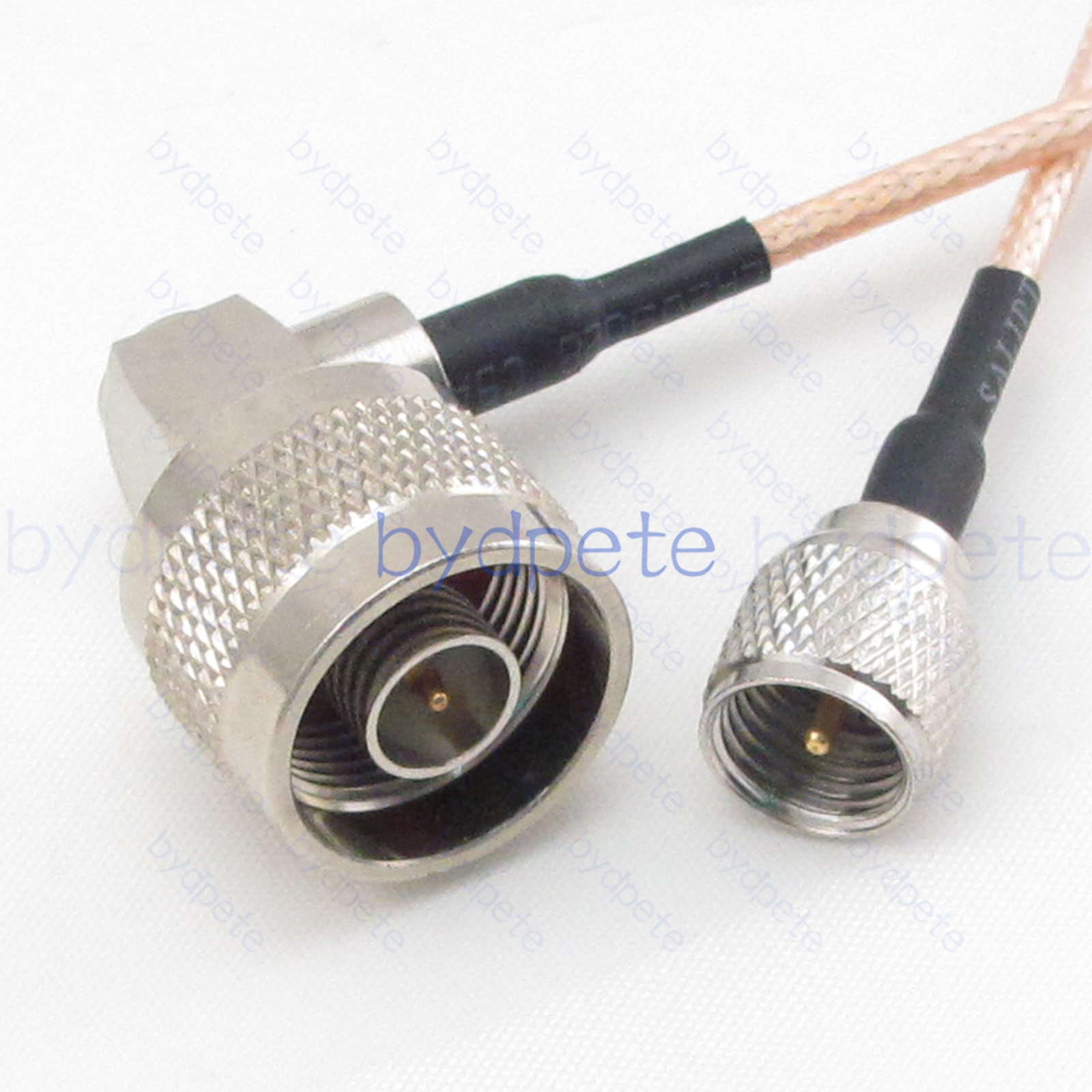 BPC052UHF316M1R2 Mini UHF Male PL259 Plug to N-Type Male Right Angle 90Degree RG-316 Coaxial Cable UHF Cable RG316 Assembly Coax Pigtial Jumper