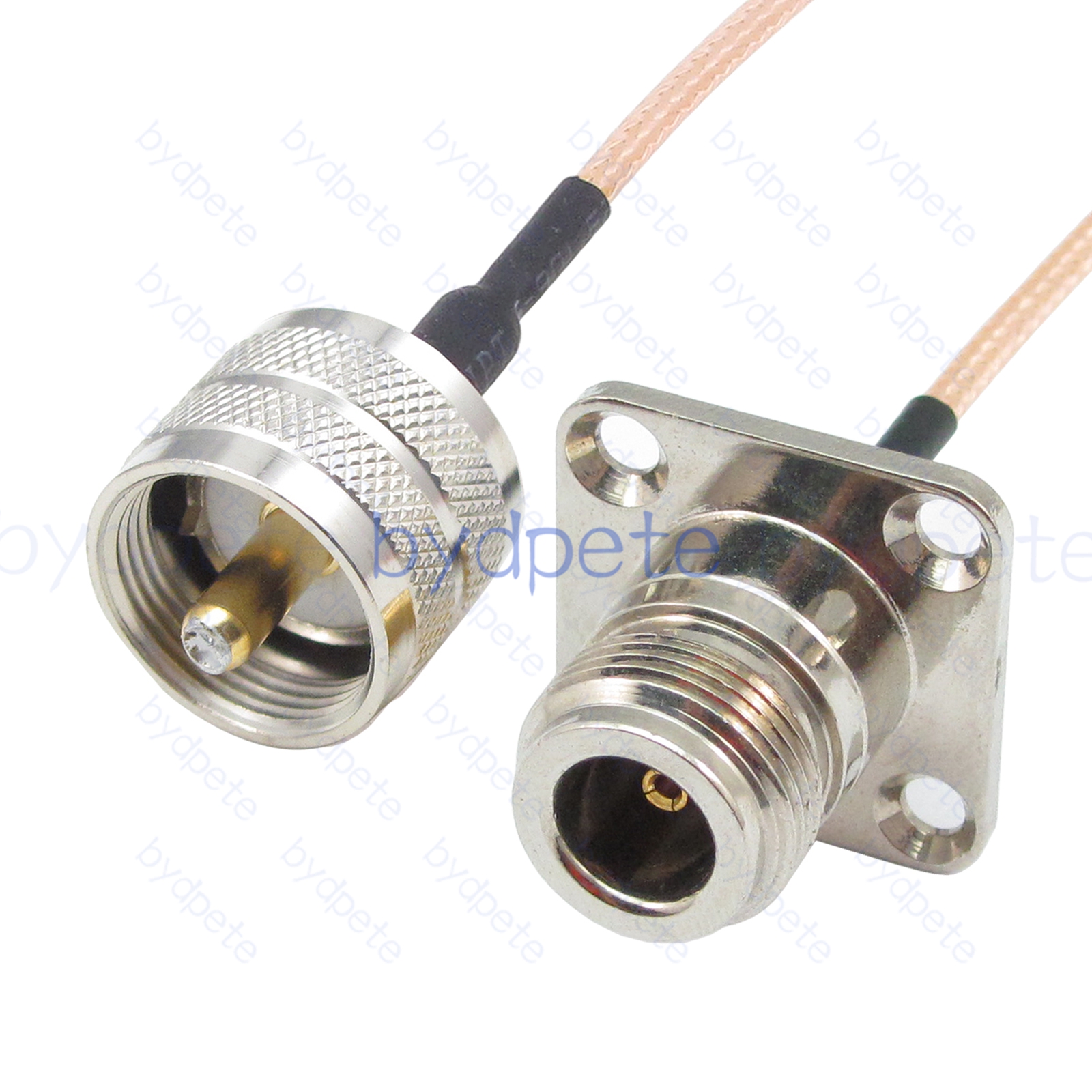 BPC053UHF316H4 UHF Male PL259 Plug to N-Type Female 4holes panel RG-316 Coaxial Cable UHF Cable RG316 Assembly Coax Pigtial Jumper