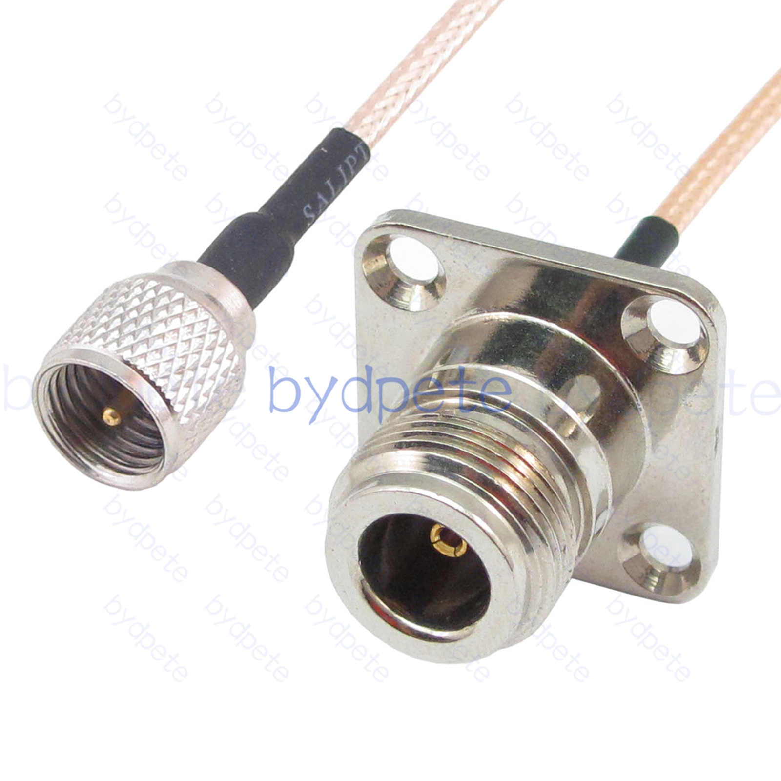 BPC053UHF316M1H4 Mini UHF Male PL259 Plug to N-Type Female 4holes panel RG-316 Coaxial Cable UHF Cable RG316 Assembly Coax Pigtial Jumper
