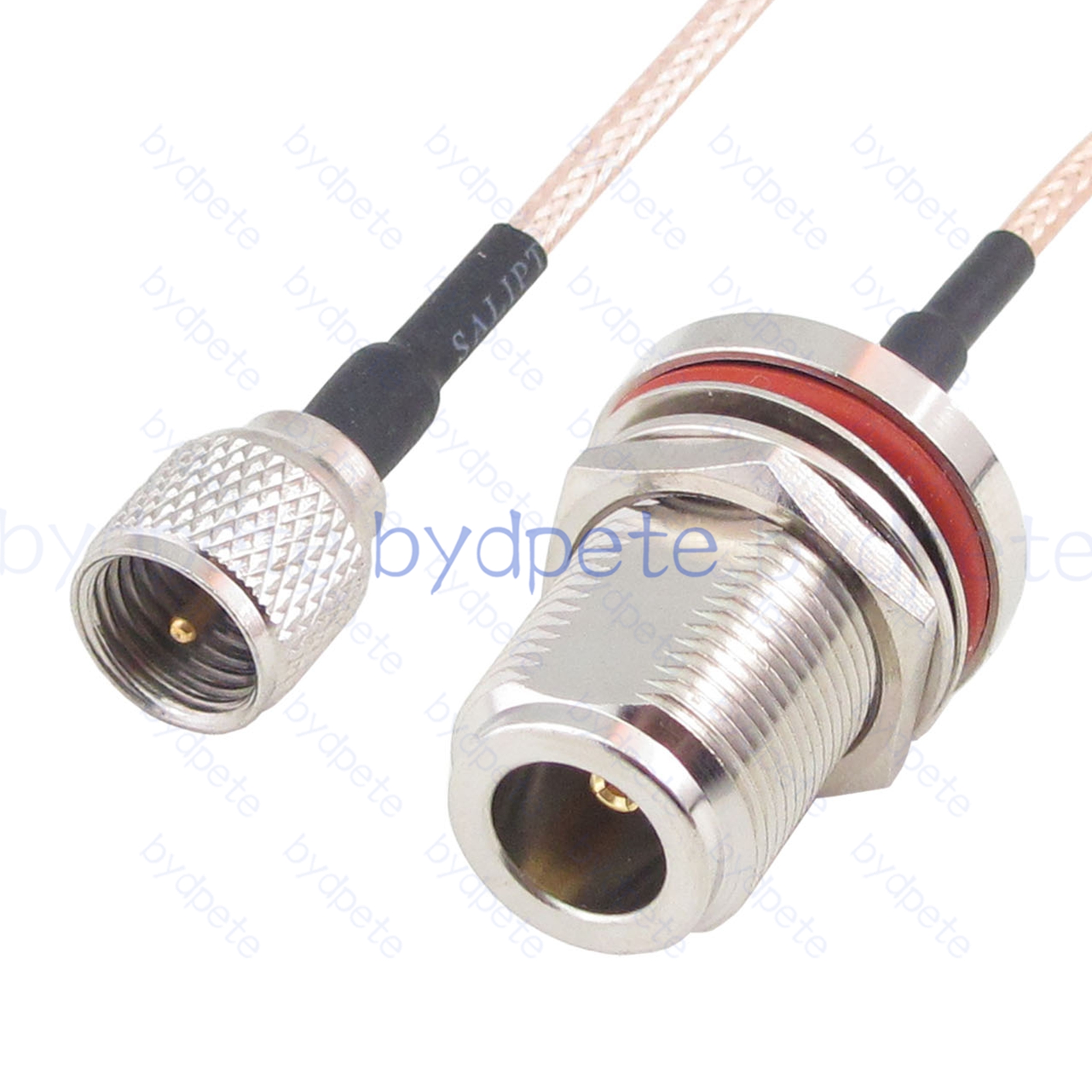 BPC053UHF316M1W2 Mini UHF Male PL259 Plug to N-Type Female Bulkhead Waterproof RG-316 Coaxial Cable UHF Cable RG316 Assembly Coax Pigtial Jumper