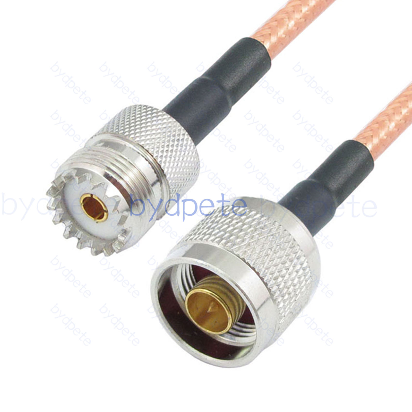 BPC054UHF142 UHF Female SO239 Plug to N-Type Male RG-142 Coaxial Cable UHF Cable RG142 Assembly Coax Pigtial Jumper
