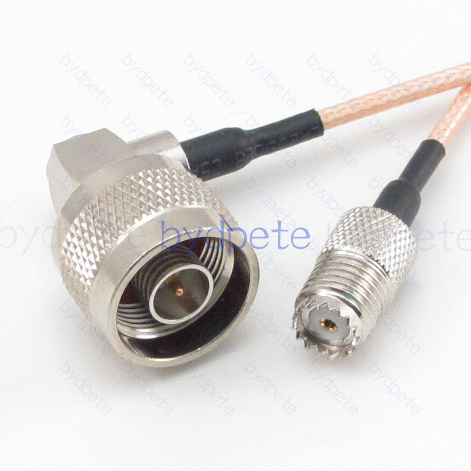 BPC054UHF316M1R2 Mini UHF Female SO239 Jack to N-Type Male Right Angle 90Degree RG-316 Coaxial Cable UHF Cable RG316 Assembly Coax Pigtial Jumper