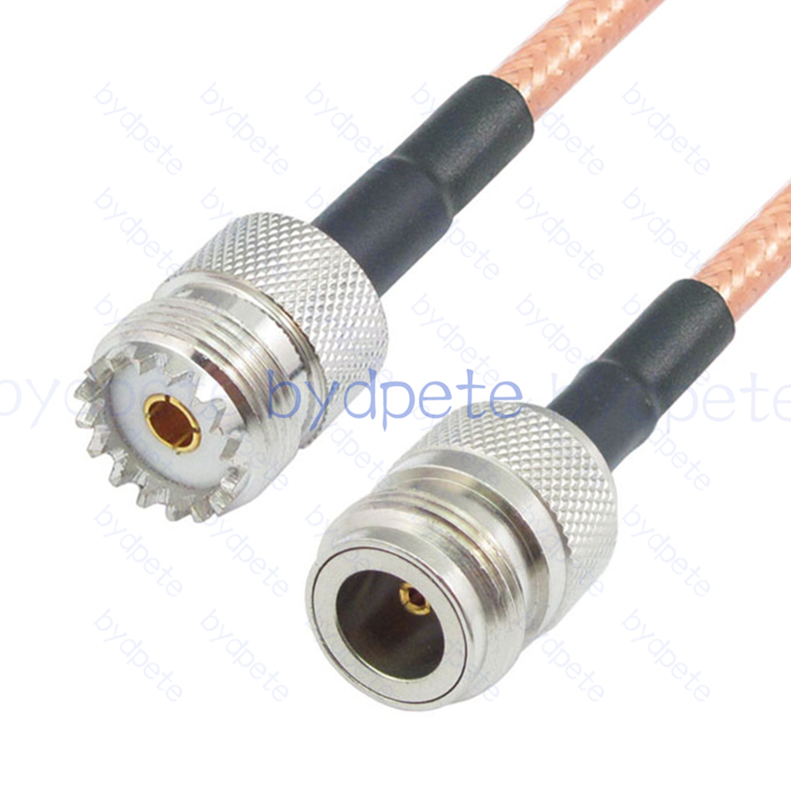 BPC055UHF142 UHF Female SO239 Jack to N-Type Female RG-142 Coaxial Cable UHF Cable RG142 Assembly Coax Pigtial Jumper