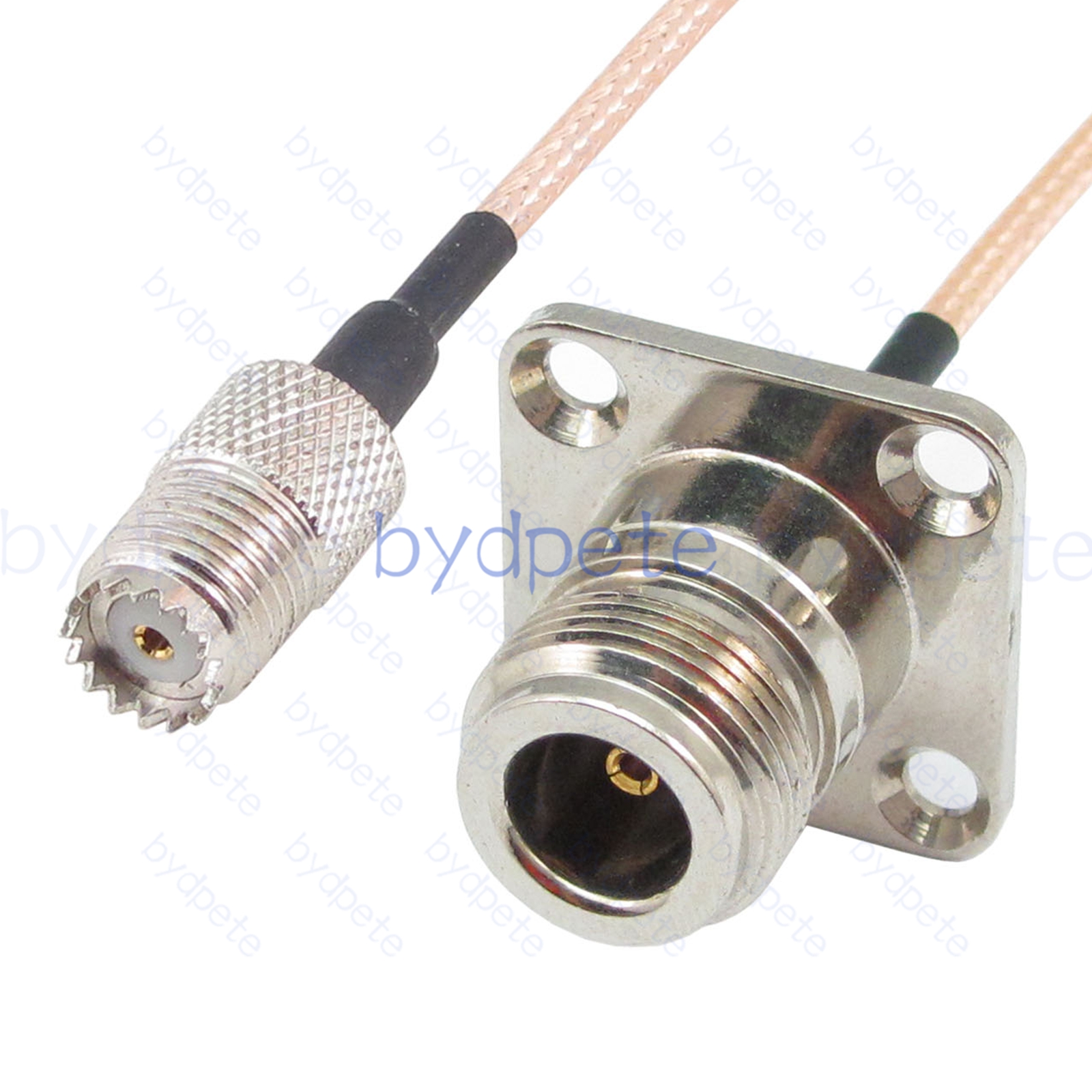 BPC055UHF316M1H4 Mini UHF Female SO239 Jack to N-Type Female 4holes panel RG-316 Coaxial Cable UHF Cable RG316 Assembly Coax Pigtial Jumper