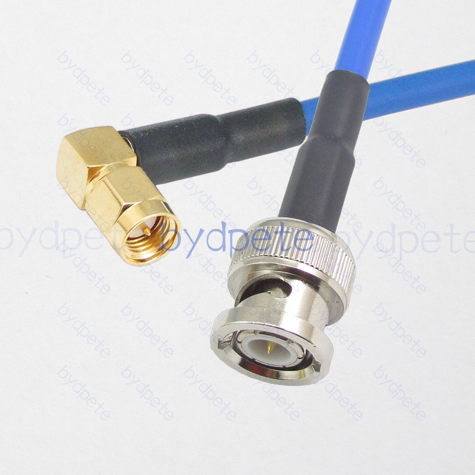 BPC061BNC402BR2 BNC Male Plug to SMA Male Right Angle 90Degree RG-402 Coaxial Cable BNC Cable RG402B Assembly Coax Semi Rigid Flexible Low Loss Cable