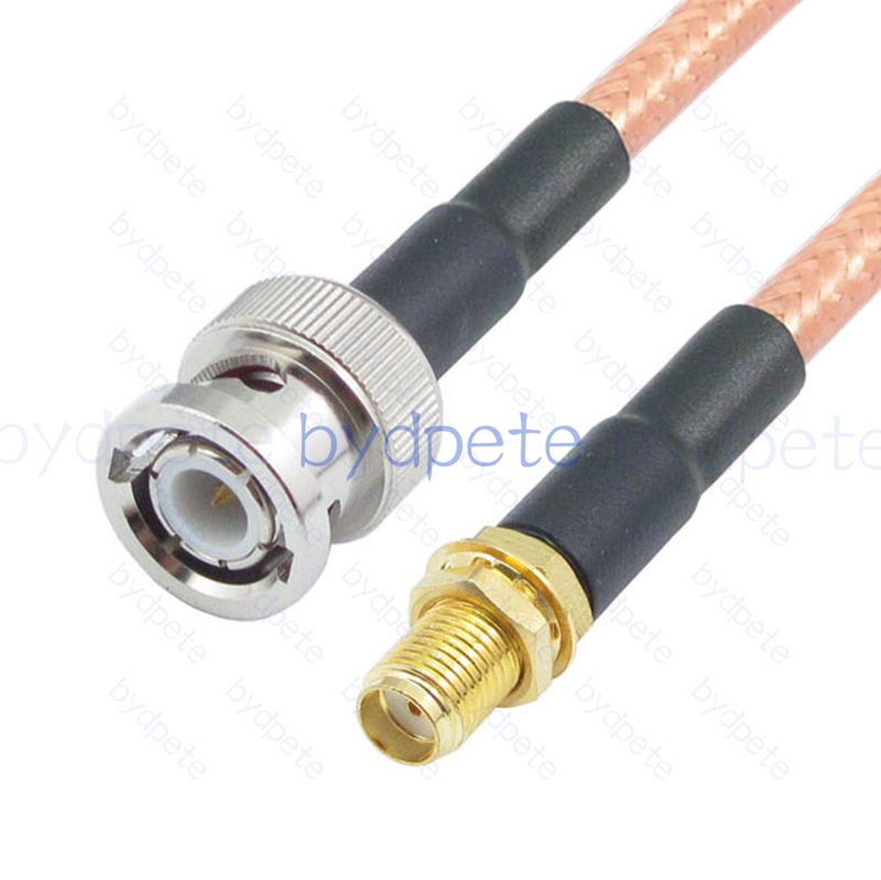 BPC062BNC142 BNC Male Plug to SMA Female RG-142 Coaxial Cable BNC Cable RG142 Assembly Coax Pigtial Jumper