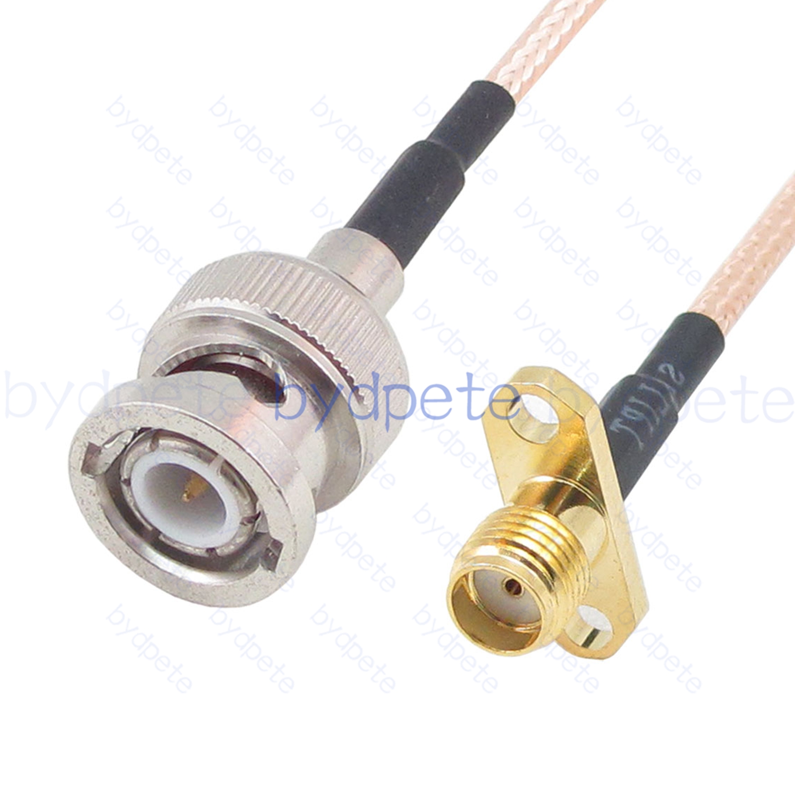 BPC062BNC316H2 BNC Male Plug to SMA Female 2holes panel Jack RG-316 Coaxial Cable BNC Cable RG316 Assembly Coax Pigtial Jumper