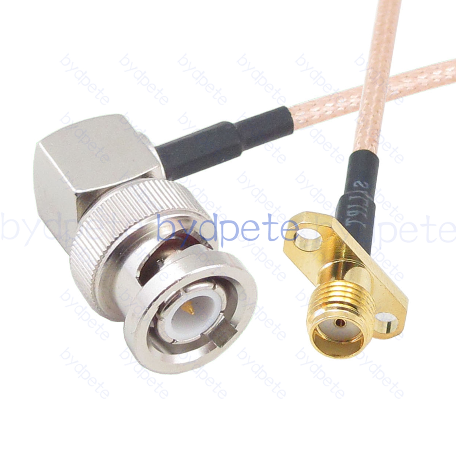 BPC062BNC316R1H2 BNC Male Right Angle 90Degree Plug to SMA Female 2holes panel Jack RG-316 Coaxial Cable BNC Cable RG316 Assembly Coax Pigtial Jumper