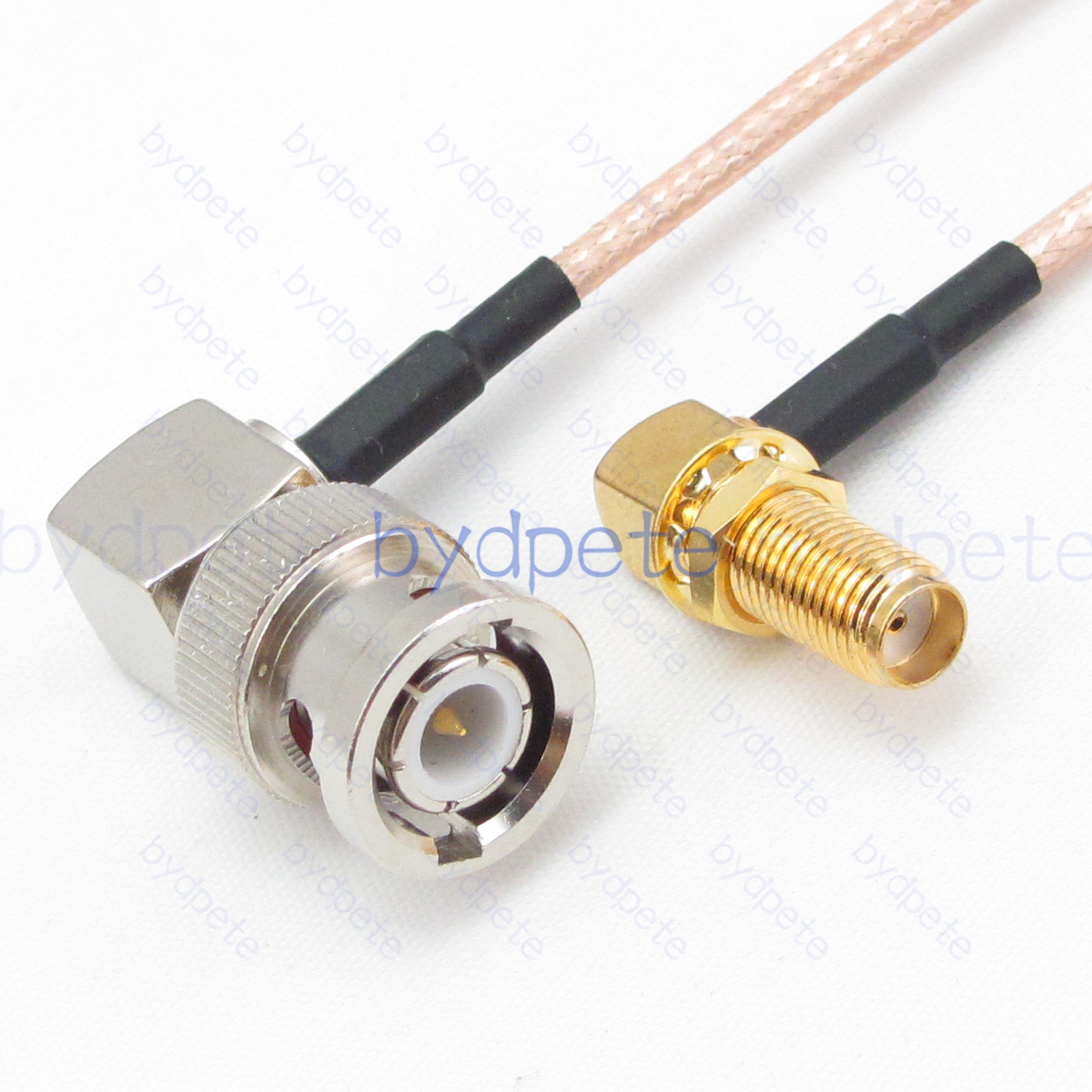 BPC062BNC316RR BNC Male Right Angle 90Degree Plug to SMA Female Right Angle 90Degree Jack RG-316 Coaxial Cable BNC Cable RG316 Assembly Coax Pigtial Jumper