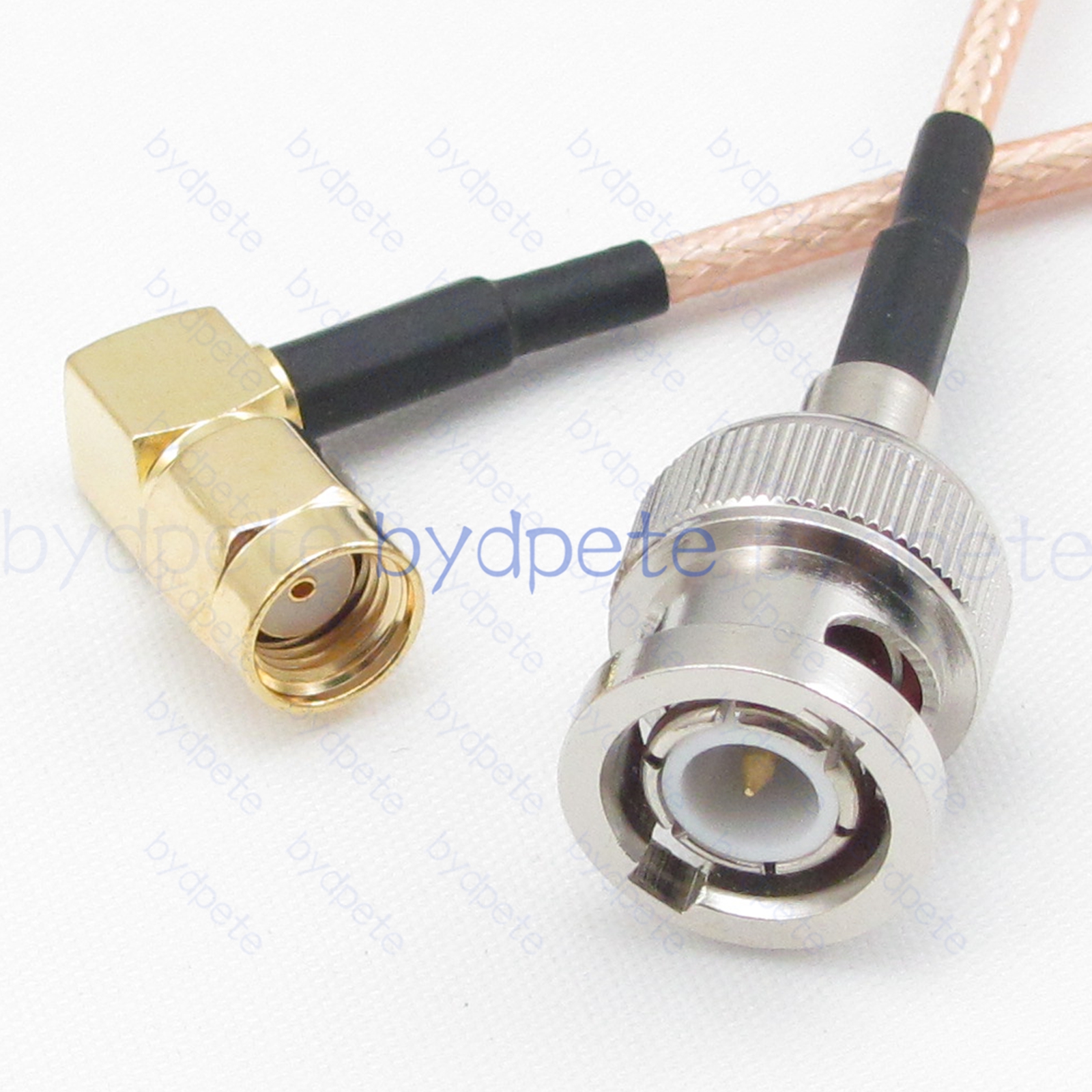 BPC063BNC316R2 BNC Male Plug to RPSMA Male Right Angle 90Degree Reverse Polarity Plug RG-316 Coaxial Cable BNC Cable RG316 Assembly Coax Pigtial Jumper