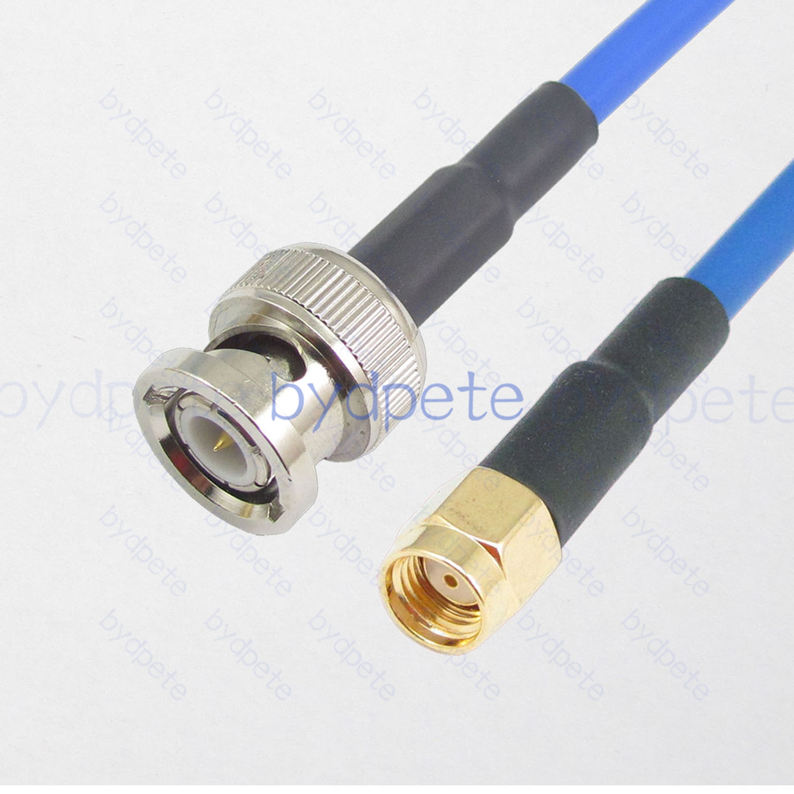 BPC063BNC402B BNC Male Plug to RPSMA Male Reverse Polarity RG-402 Coaxial Cable BNC Cable RG402B Assembly Coax Semi Rigid Flexible Low Loss Cable