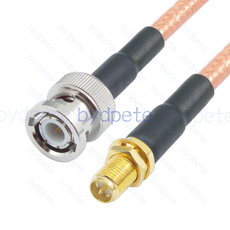 BPC064BNC142 BNC Male Plug to RPSMA Female Reverse Polarity RG-142 Coaxial Cable BNC Cable RG142 Assembly Coax Pigtial Jumper