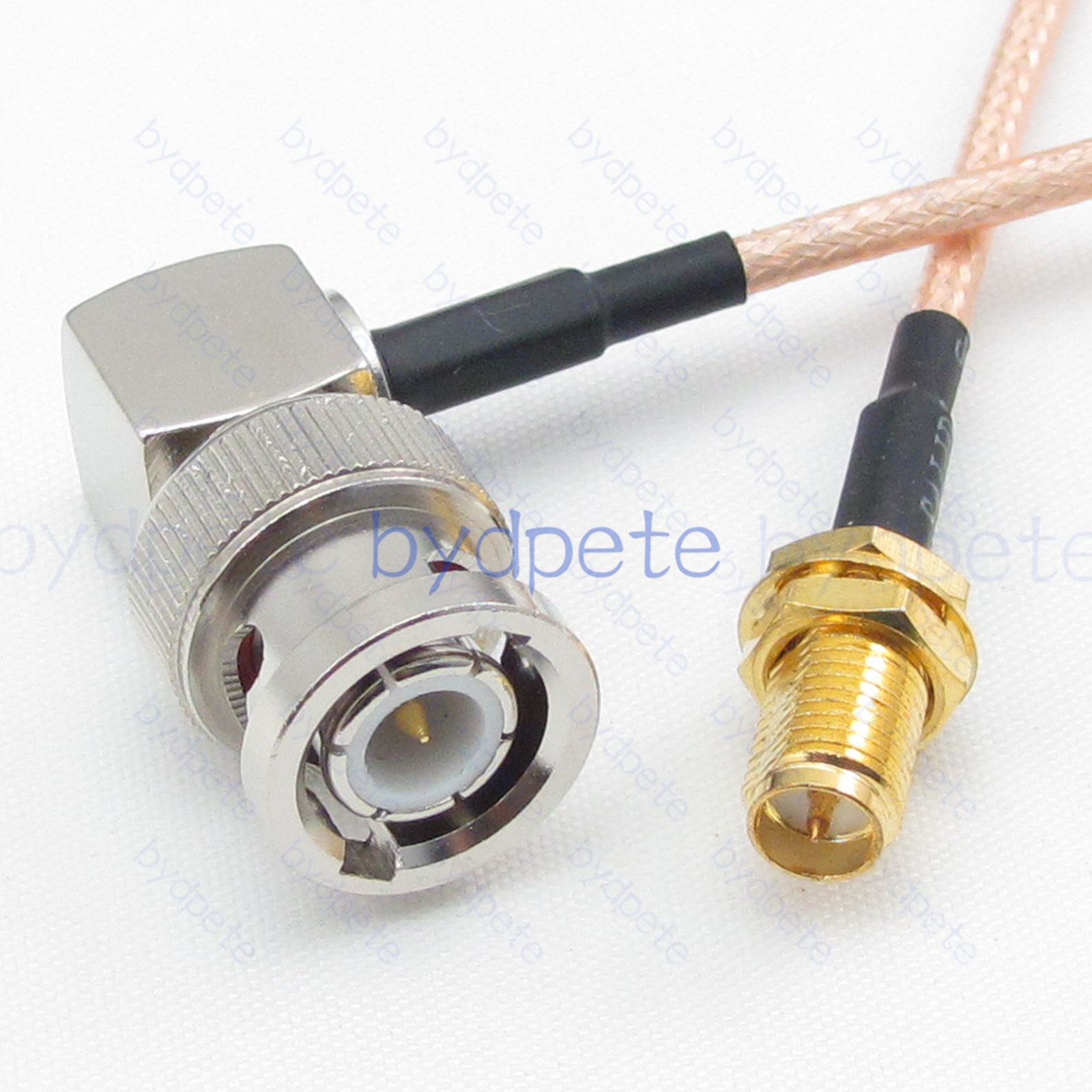 BPC064BNC316R1 BNC Male Right Angle 90Degree Plug to RPSMA Female Reverse Polarity Jack RG-316 Coaxial Cable BNC Cable RG316 Assembly Coax Pigtial Jumper