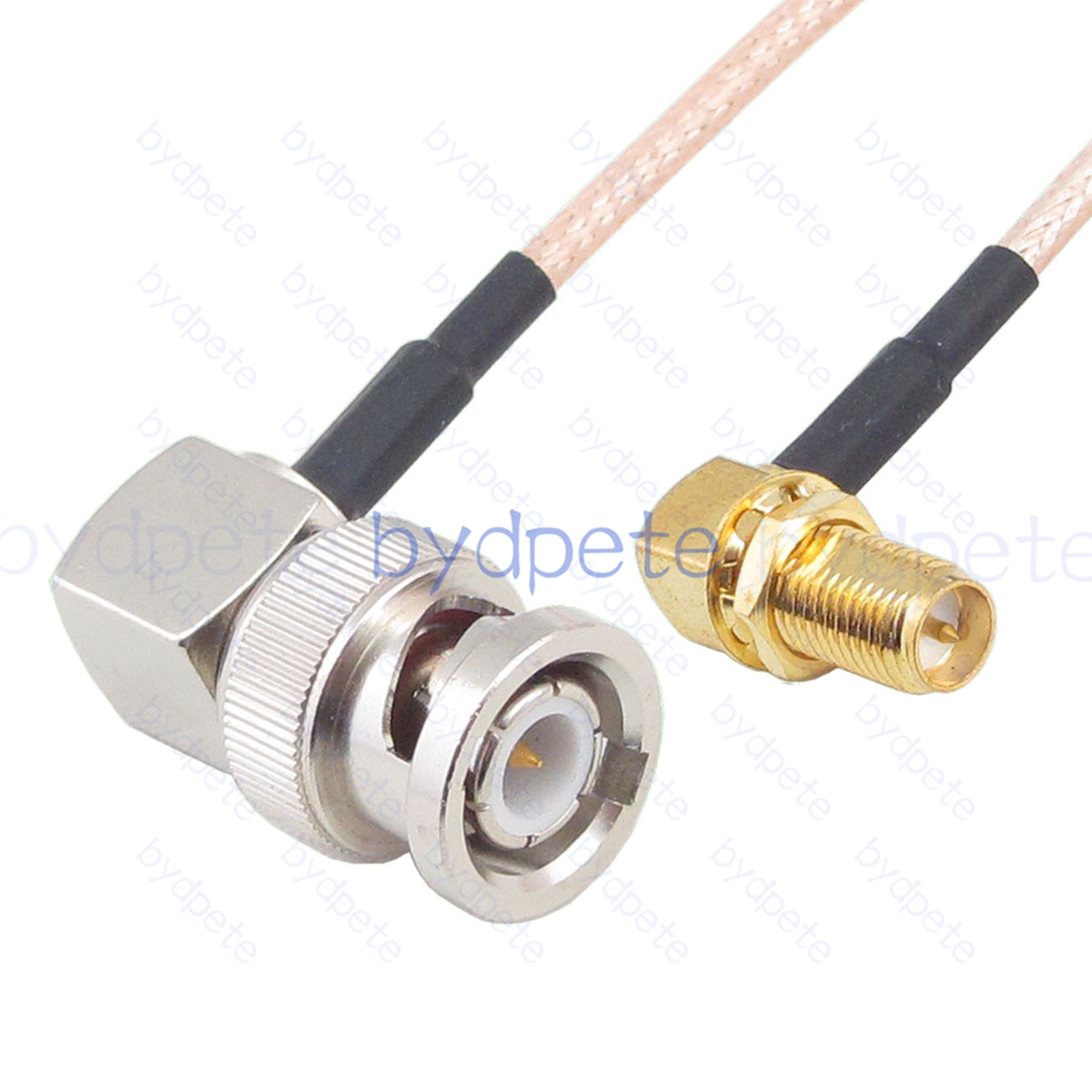BPC064BNC316RR BNC Male Right Angle 90Degree Plug to RPSMA Female Right Angle 90Degree Reverse Polarity Jack RG-316 Coaxial Cable BNC Cable RG316 Assembly Coax Pigtial Jumper