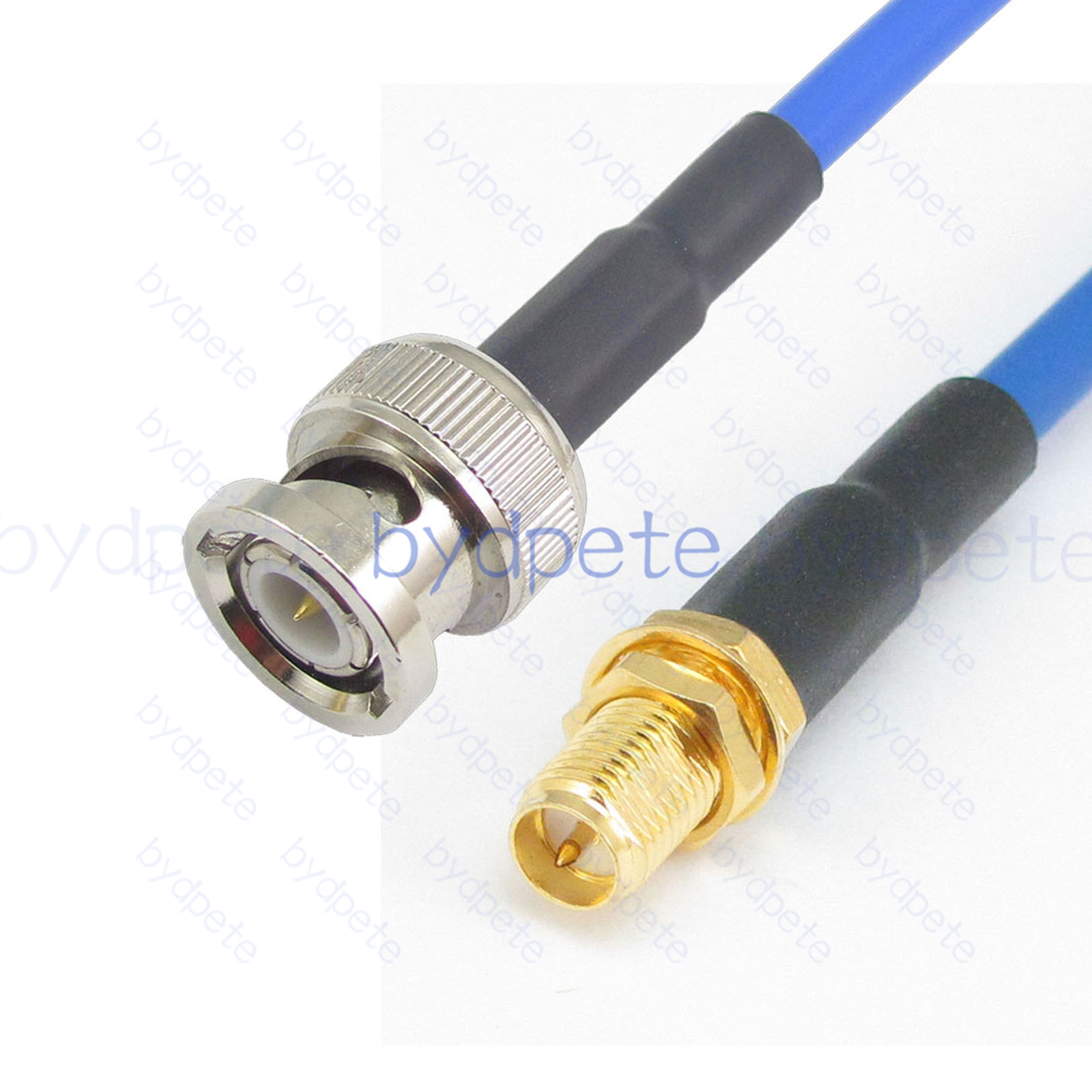 BPC064BNC402B BNC Male Plug to RPSMA Female Reverse Polarity RG-402 Coaxial Cable BNC Cable RG402B Assembly Coax Semi Rigid Flexible Low Loss Cable