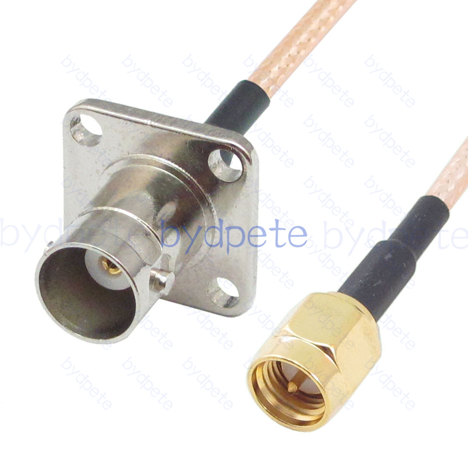 BPC065BNC316H4 BNC Female 4holes panel Jack to SMA Male Plug RG-316 Coaxial Cable BNC Cable RG316 Assembly Coax Pigtial Jumper
